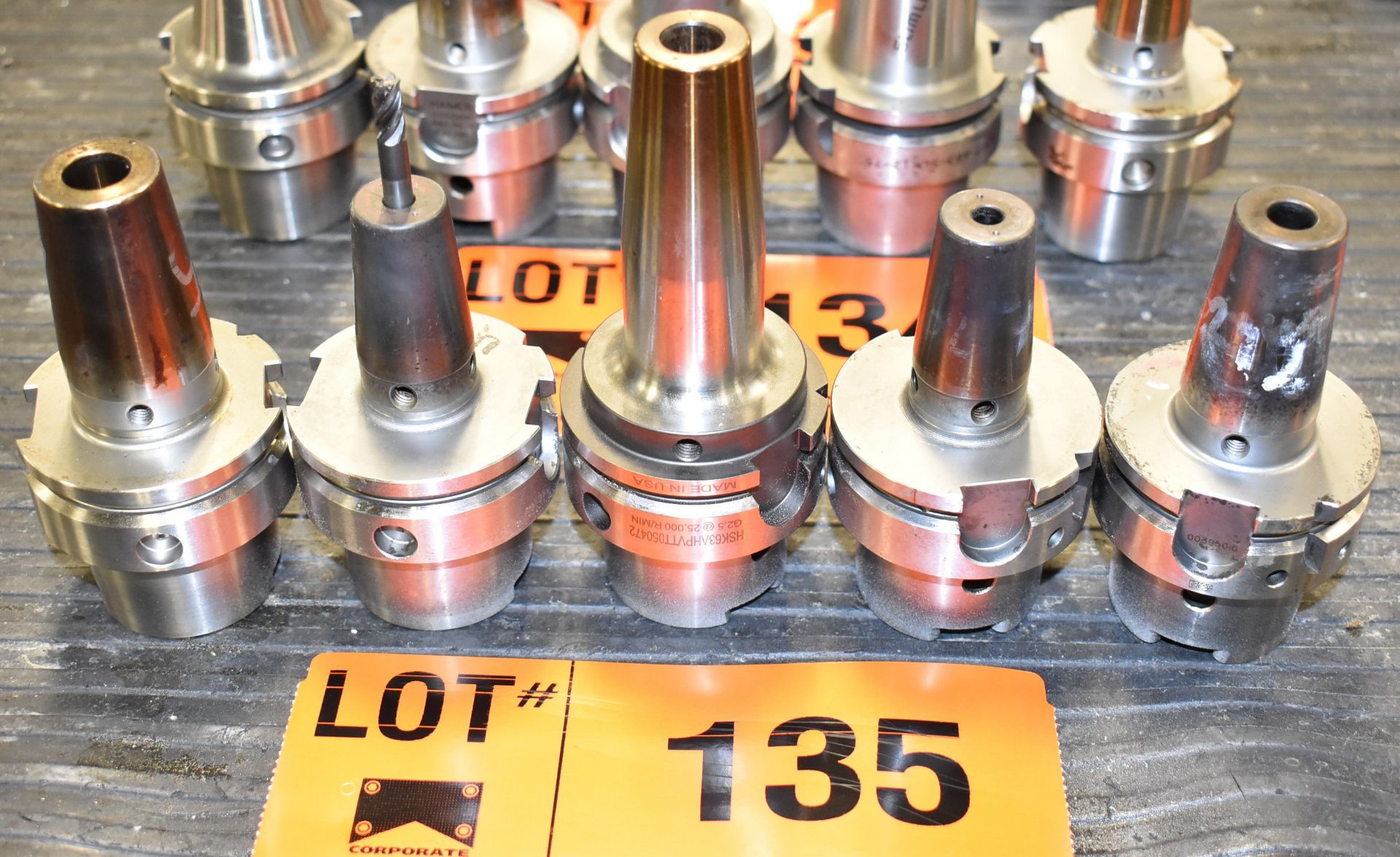 LOT/ (5) HSK 63 HEAT SHRINK TOOL HOLDERS (LOCATED AT 2285 AMBASSADOR DR, WINDSOR, ON)