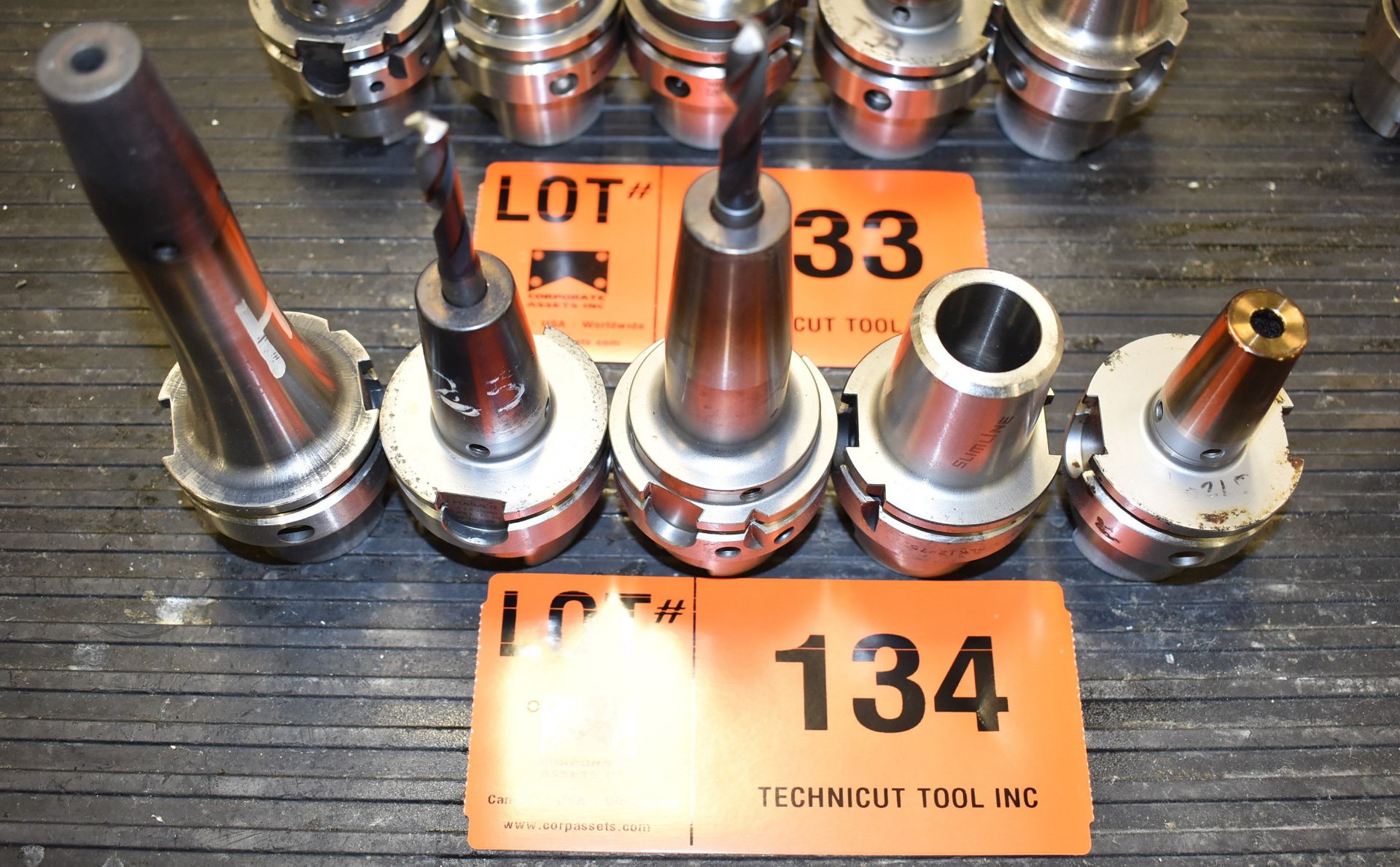 LOT/ (5) HSK 63 HEAT SHRINK TOOL HOLDERS (LOCATED AT 2285 AMBASSADOR DR, WINDSOR, ON)