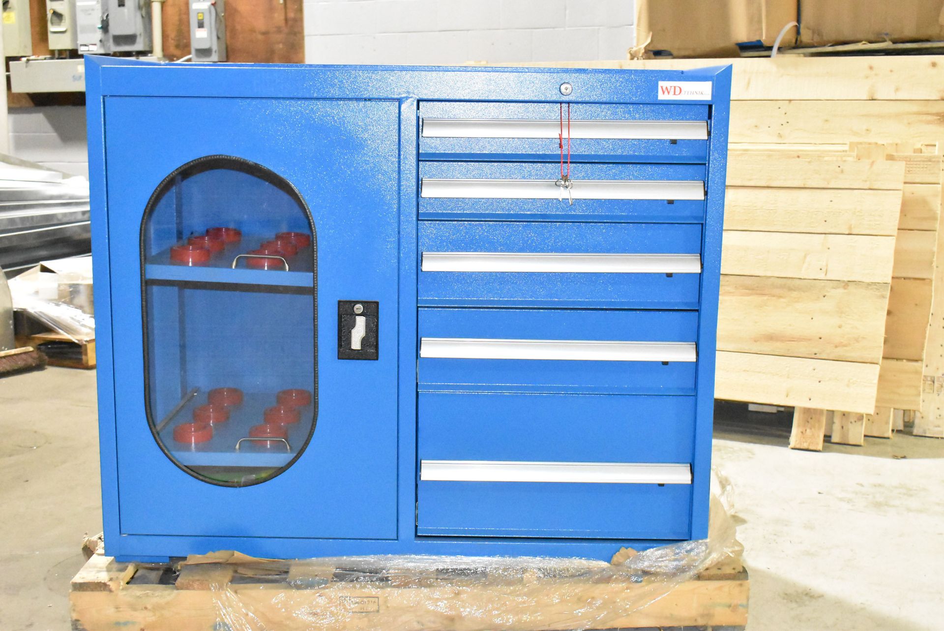 WD TEHNIK 5-DRAWER ROLLING SHOP CABINETS WITH HSK 50 TOOL STORAGE, S/N N/A (BRAND NEW) (LOCATED AT