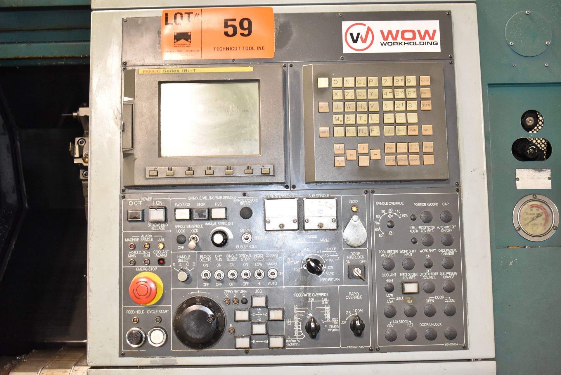 NAKAMURA-TOME SC-150 CNC TURNING CENTER WITH FANUC SERIES 18I-T CNC CONTROL, KITAGAWA 6" 3-JAW - Image 8 of 15