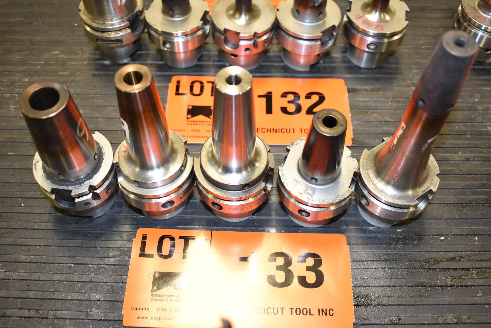 LOT/ (5) HSK 63 HEAT SHRINK TOOL HOLDERS (LOCATED AT 2285 AMBASSADOR DR, WINDSOR, ON)