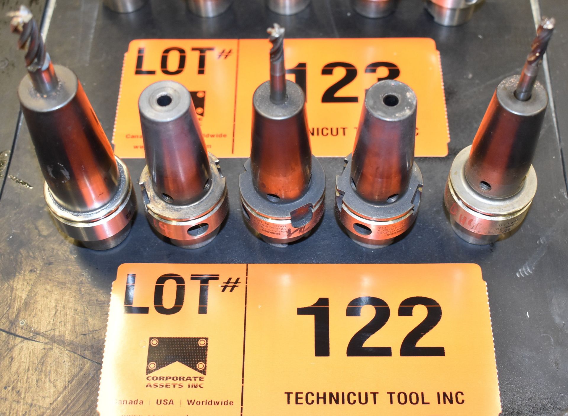 LOT/ (5) HSK 40 HEAT SHRINK TOOL HOLDERS (LOCATED AT 2285 AMBASSADOR DR, WINDSOR, ON)