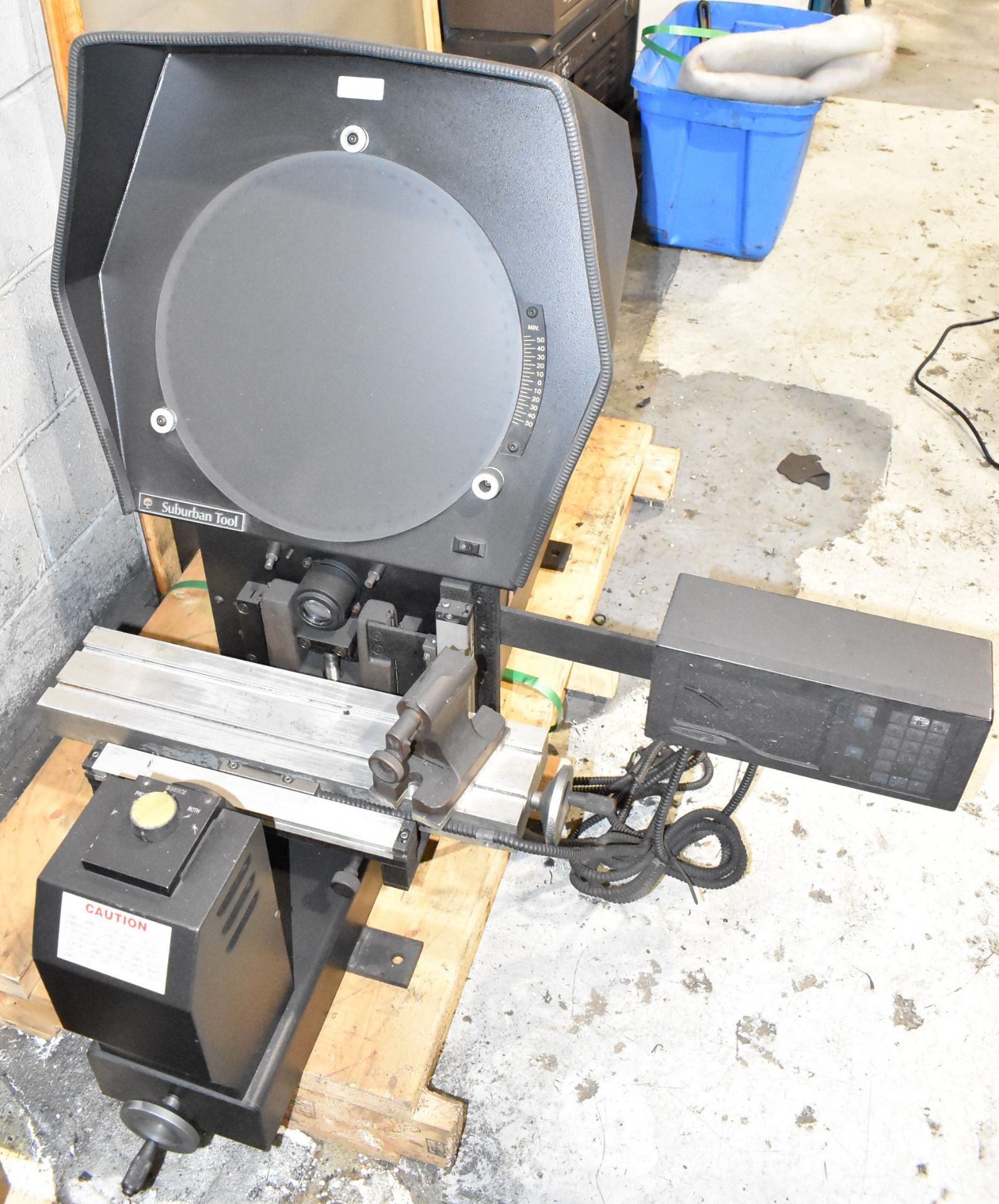 SUBURBAN TOOL MASTER VIEW MV14P OPTICAL COMPARATOR WITH FAGOR NV 20 DRO, S/N 2871-0402F (LOCATED - Image 2 of 8