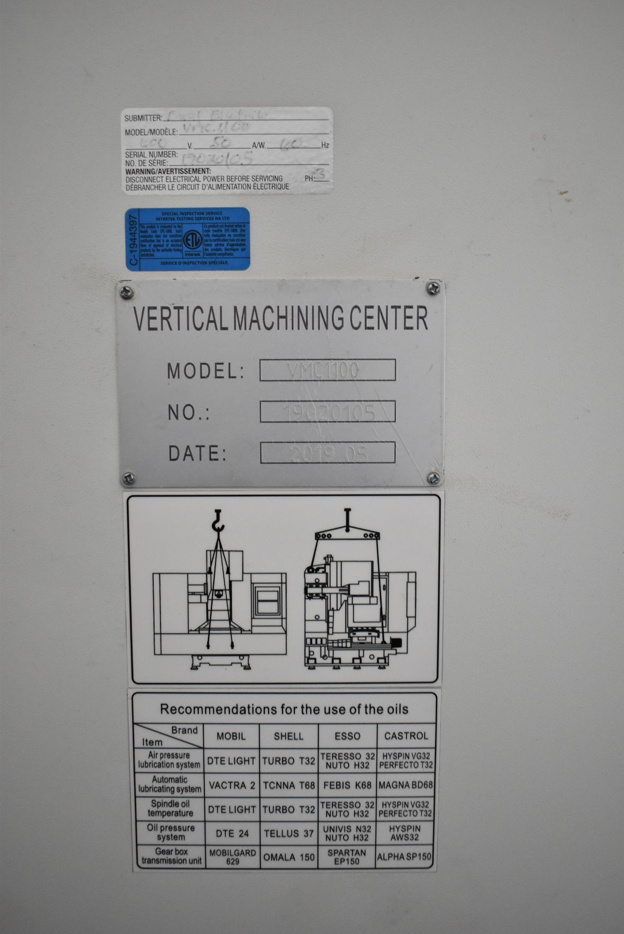 LMT (2019) VMC1100 CNC VERTICAL MACHINING CENTER WITH FANUC SERIES OI-MF CNC CONTROL, 43.31" X 23. - Image 18 of 22