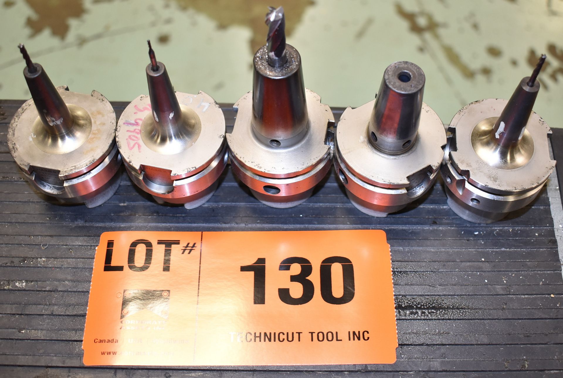 LOT/ (5) HSK 63 HEAT SHRINK TOOL HOLDERS (LOCATED AT 2285 AMBASSADOR DR, WINDSOR, ON)