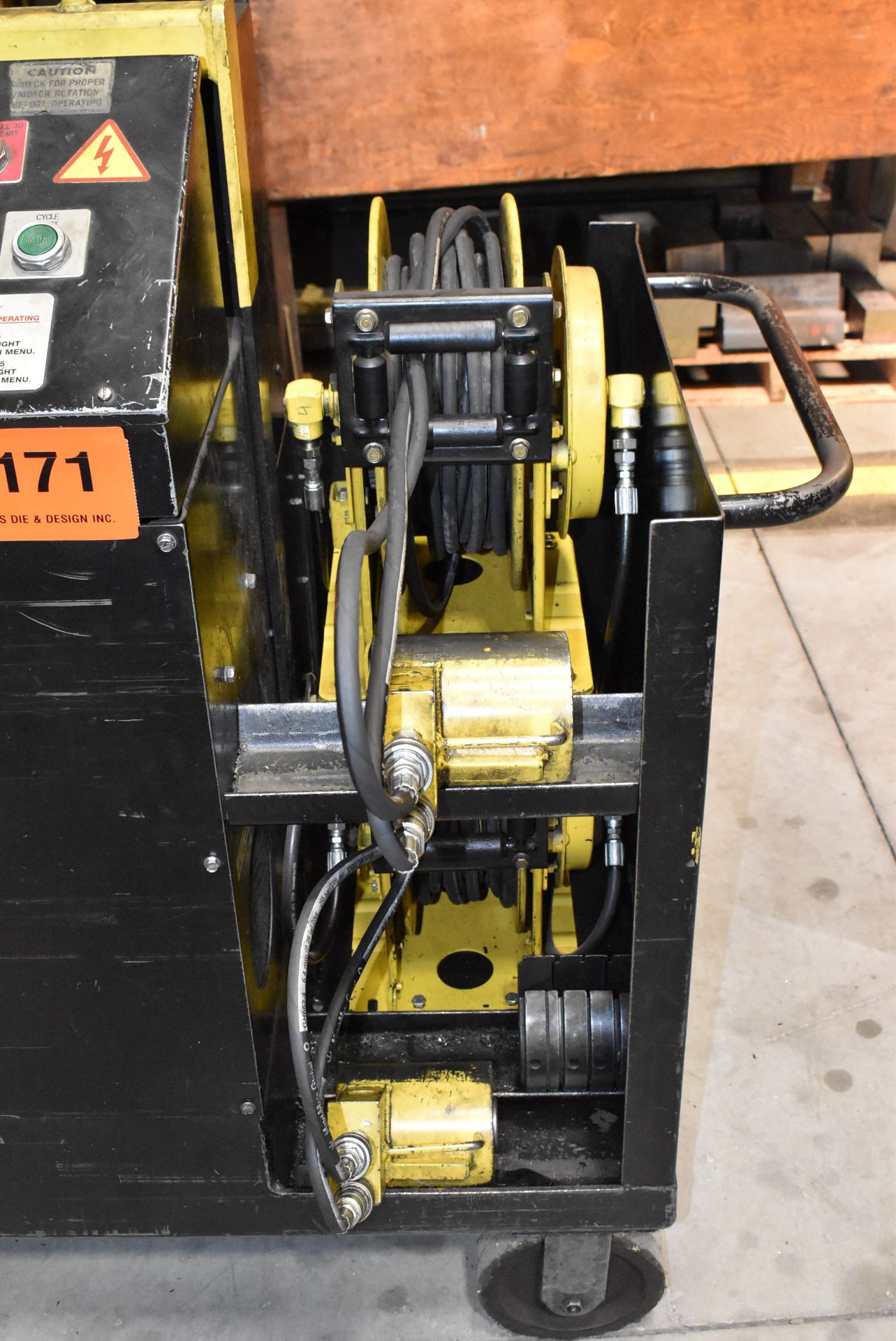 ANCHOR LAMINA HYDRAULIC DIE SETTER WITH E300 DIGITAL MICROPROCESSOR CONTROL, (4) HYDRAULIC LIFT - Image 3 of 5