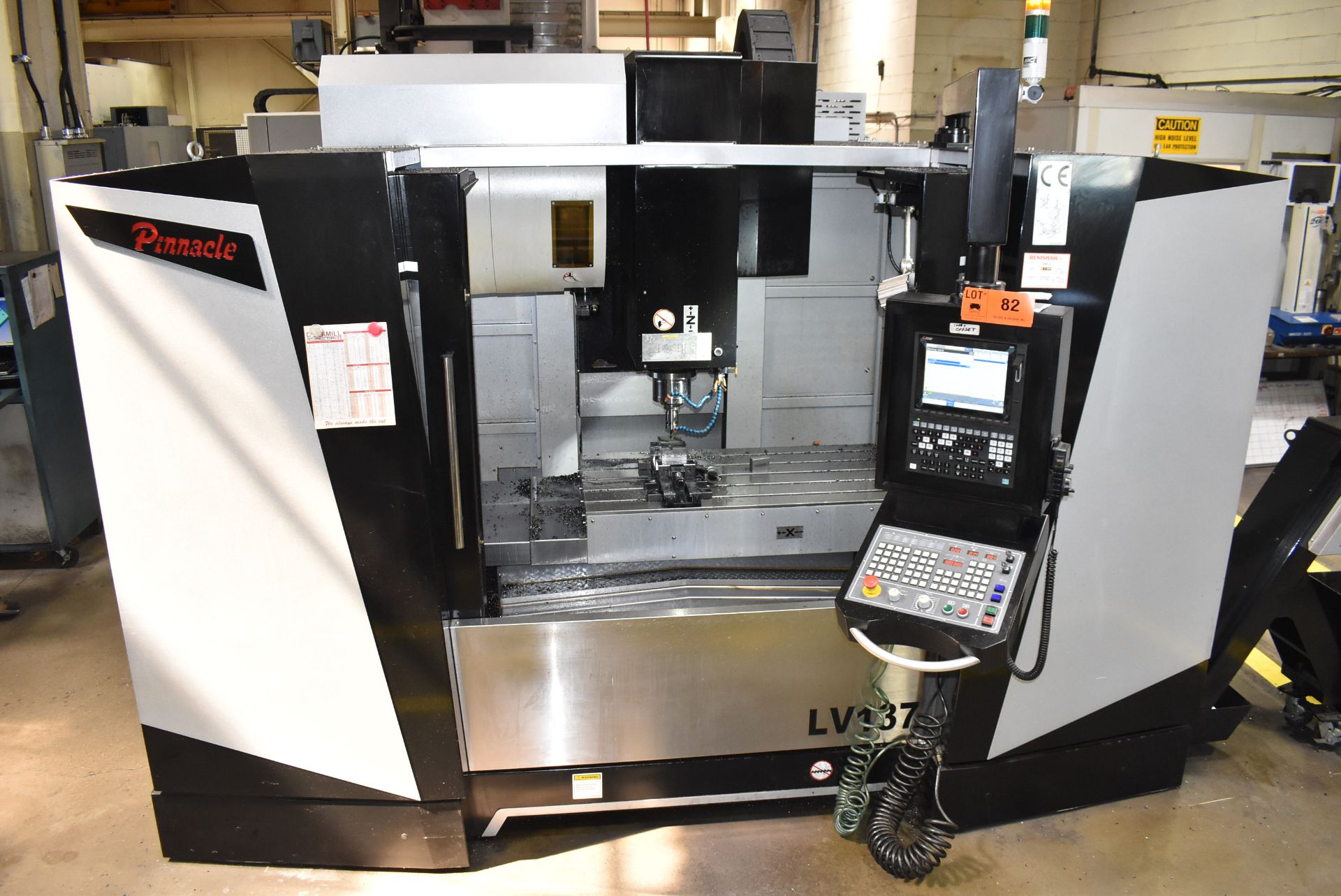 PINNACLE (2016) LV-137 HIGH-SPEED CNC VERTICAL MACHINING CENTER WITH MITSUBISHI M80 CNC CONTROL, - Image 2 of 18
