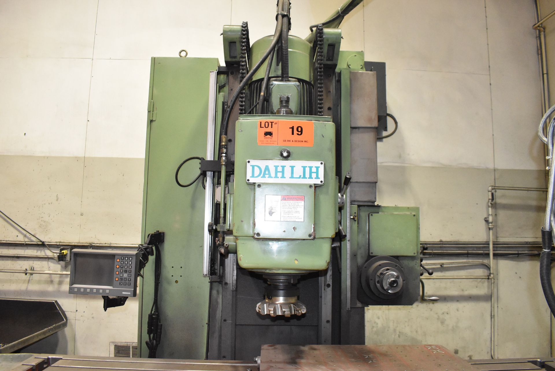 DAHLIH (2004) DL-V1600 BED-TYPE UNIVERSAL MILLING MACHINE WITH 82"X20" TABLE, TRAVELS: - Image 3 of 12