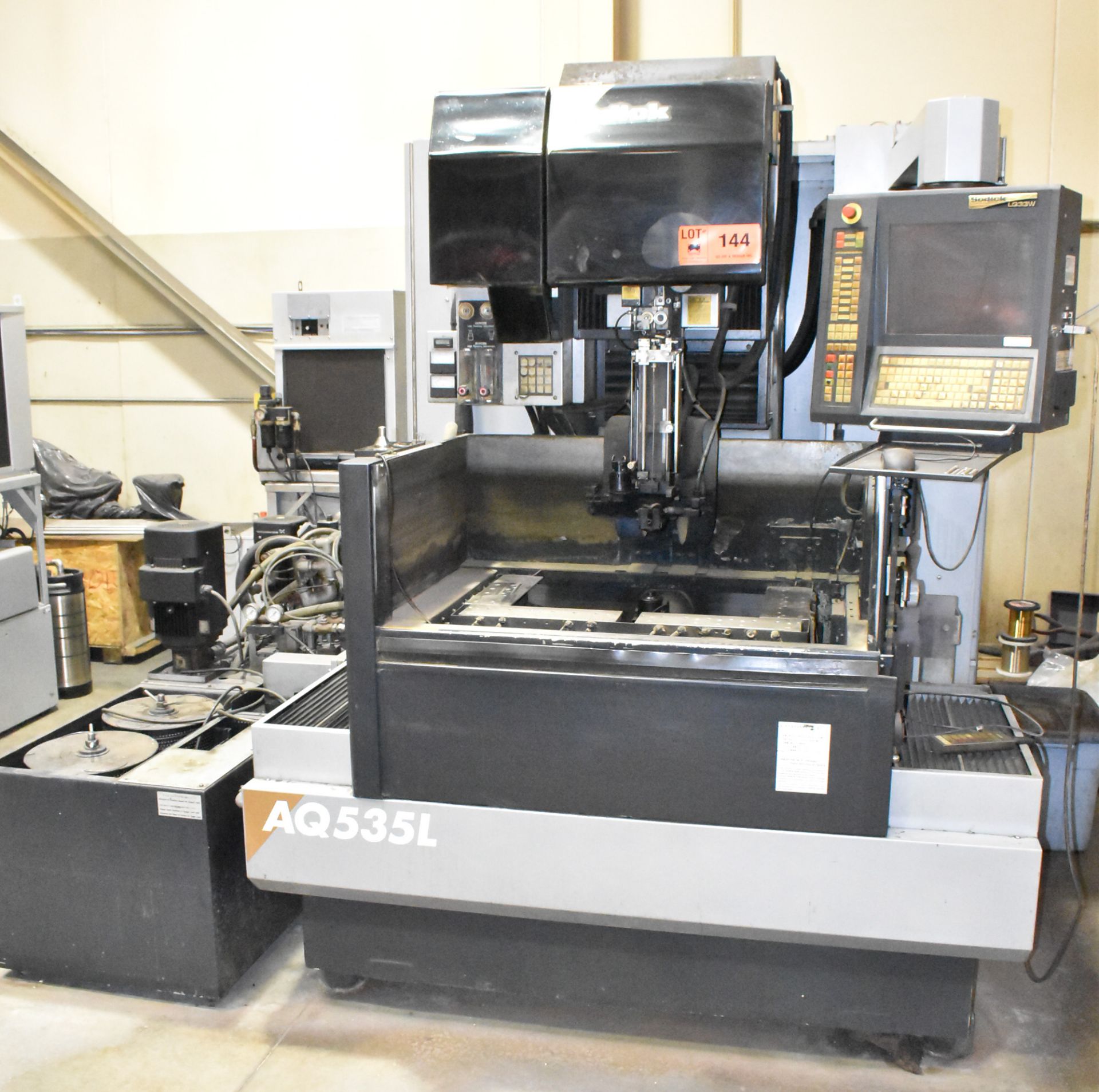 SODICK (2004) AQ535L CNC WIRE EDM WITH SODICK LQ33W CNC CONTROL, TRAVELS: X - 21.6"; Y - 13.7";