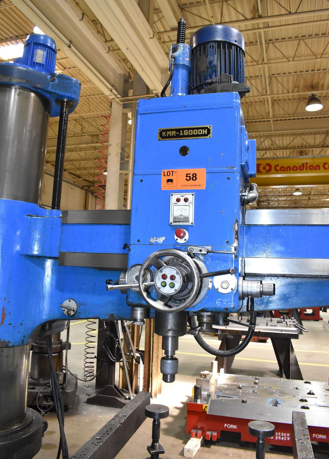 KAO MING KMR-1600DH 6' RADIAL ARM DRILLS WITH SPEEDS TO 1380 RPM, 66" COLUMN, 36" TRAVEL ON - Image 3 of 5