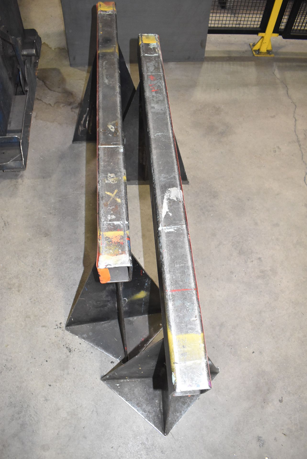 LOT/ (2) APPROX. 48" X 28.5" 12,500 LB CAPACITY STEEL SAW HORSES - Image 2 of 2