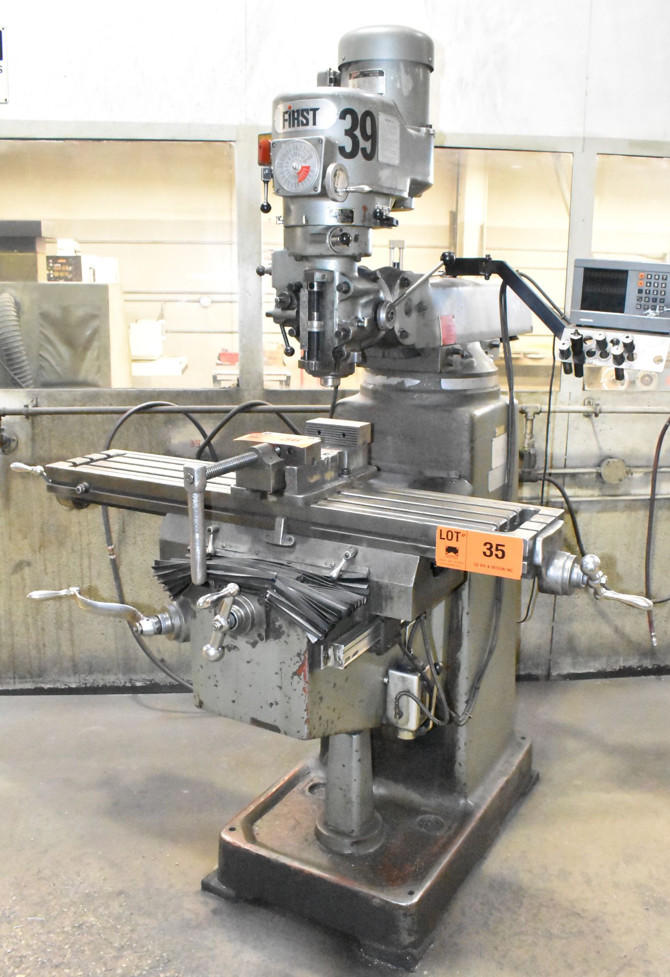 FIRST LC-185VS VERTICAL MILLING MACHINES WITH 50"X10" TABLE, SPEEDS TO 4500 RPM, HEIDENHAIN 2-AXIS
