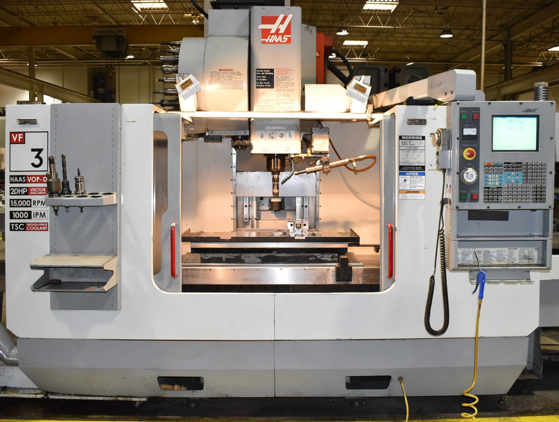 HAAS (2004) VF-3D APC HIGH-SPEED CNC TWIN PALLET VERTICAL MACHINING CENTER WITH HAAS CNC CONTROL, ( - Image 2 of 11