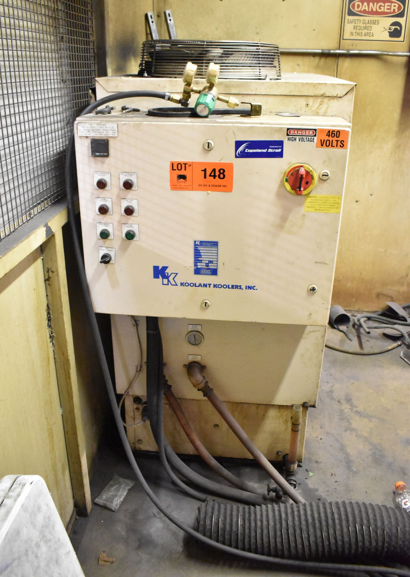 KOOLANT KOOLERS LIQUID CHILLER, S/N N/A (CI) [RIGGING FEES FOR LOT #148 - $250 USD PLUS APPLICABLE