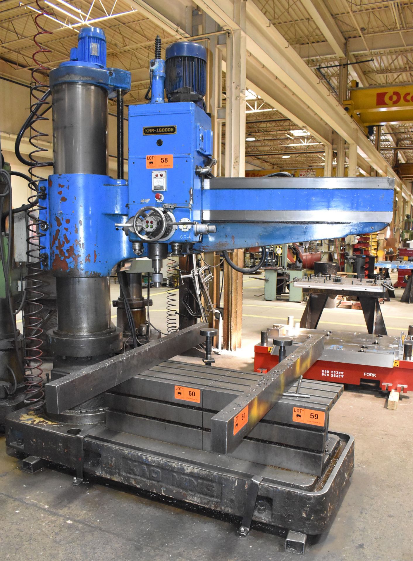 KAO MING KMR-1600DH 6' RADIAL ARM DRILLS WITH SPEEDS TO 1380 RPM, 66" COLUMN, 36" TRAVEL ON