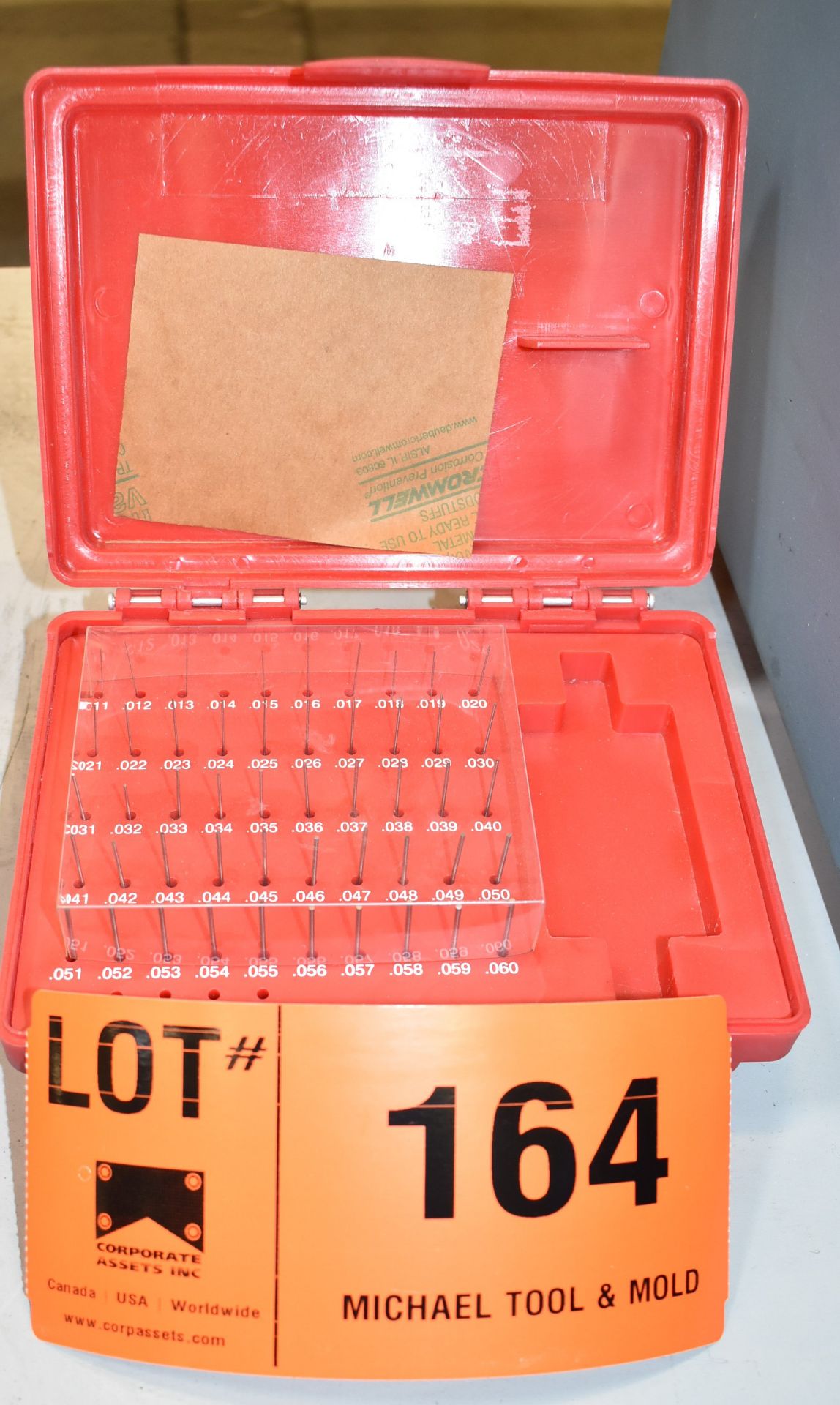 MHC PIN GAUGE SET, S/N N/A