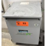REX BA45J-M/Z 45 KVA TRANSFORMER, 600-208-120V/3PH/60HZ, S/N D 43904-9 (CI)[RIGGING FEE FOR LOT #