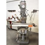 FIRST LC1-1/2VS VERTICAL MILLING MACHINE WITH 42" X 9" TABLE, SPEEDS TO 4,500 RPM, ACU-RITE