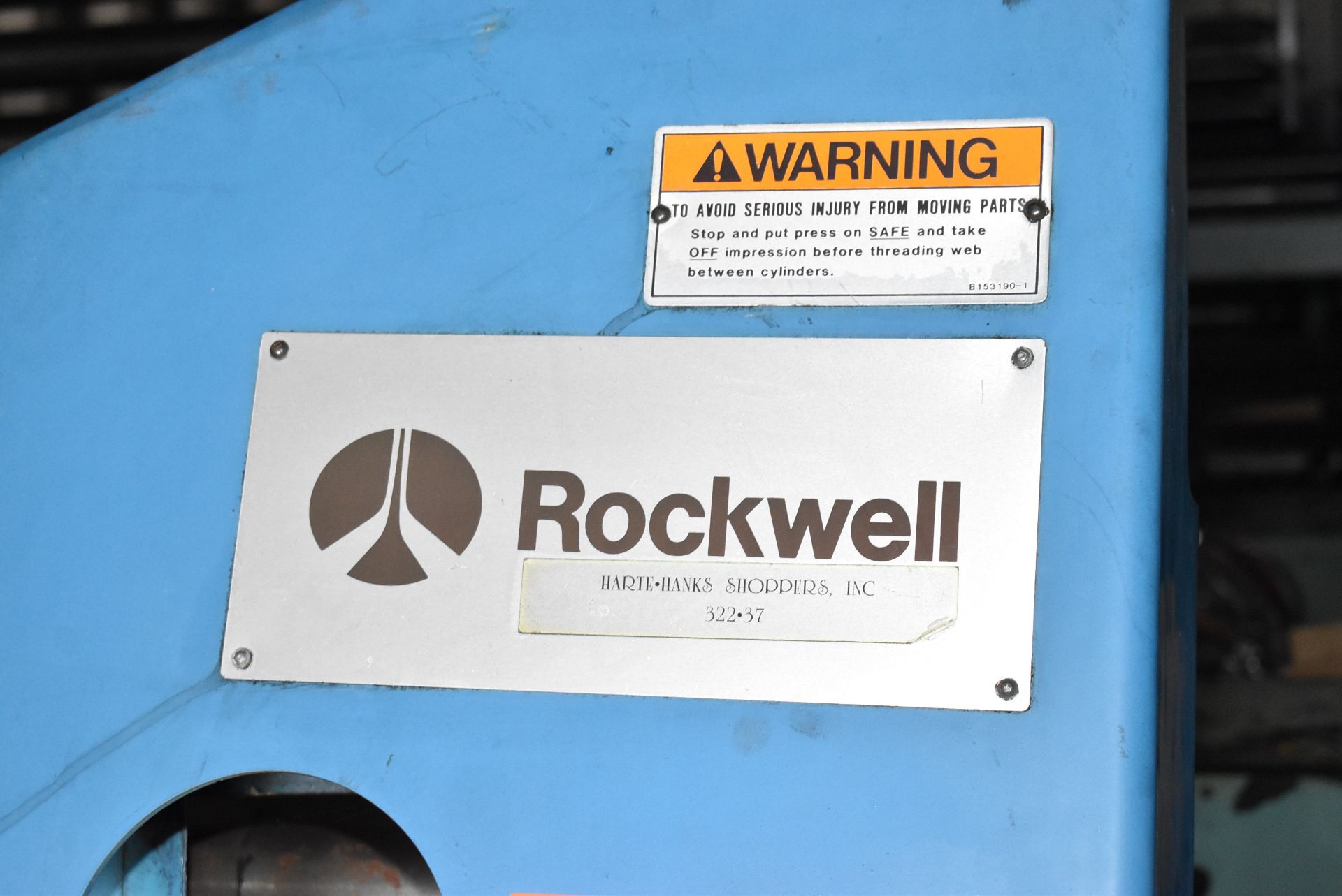 LOT/ GOSS COMMUNITY-ROCKWELL WEB OFFSET PRINTING LINE COMPONENTS & SPARE UNITS (CI) [RIGGING FEE FOR - Image 6 of 8