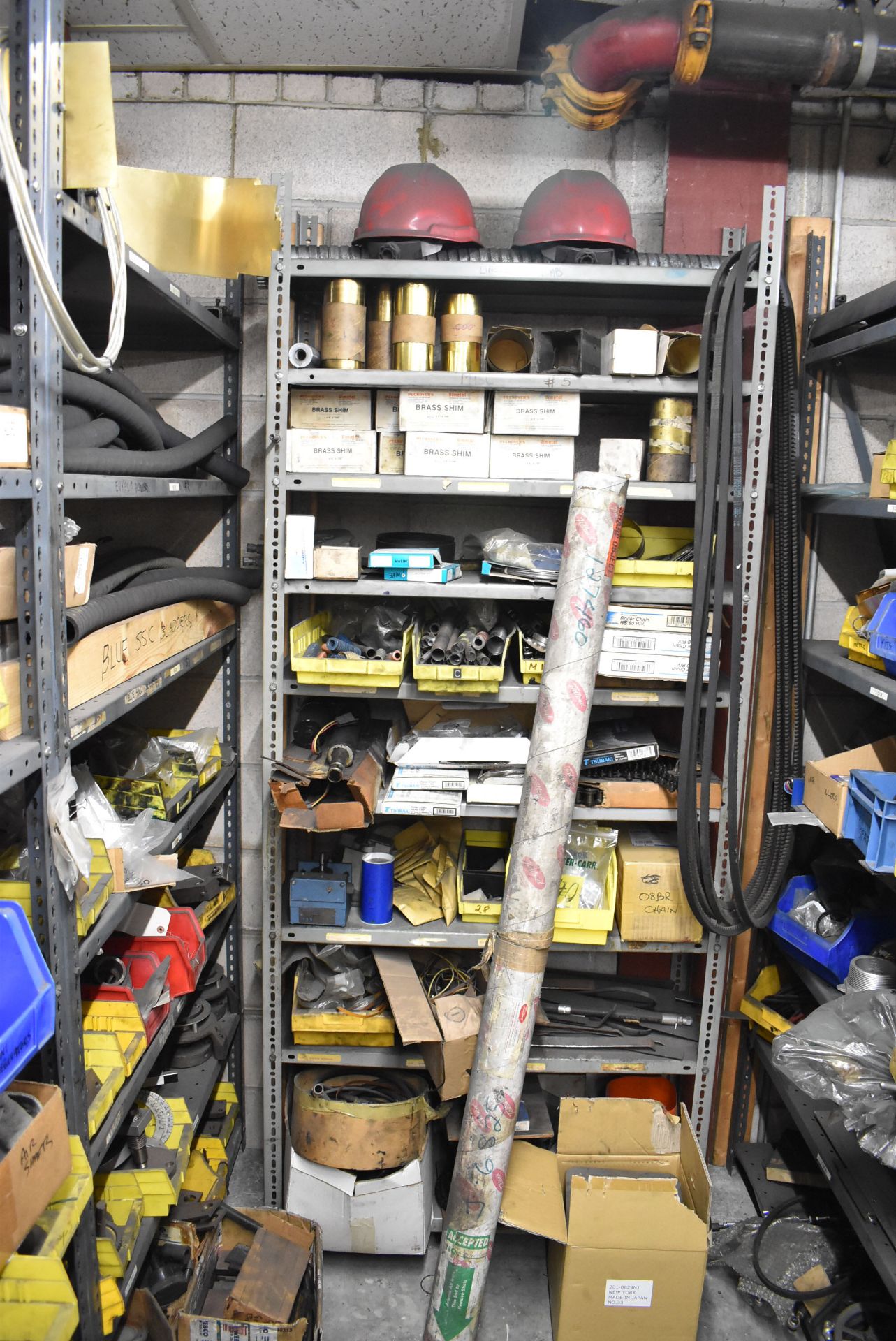 LOT/ (6) SECTIONS OF STEEL SHELVING WITH CONTENTS - INCLUDING NP-3 SPARE PARTS, DYNARIC SPARE PARTS, - Image 25 of 46