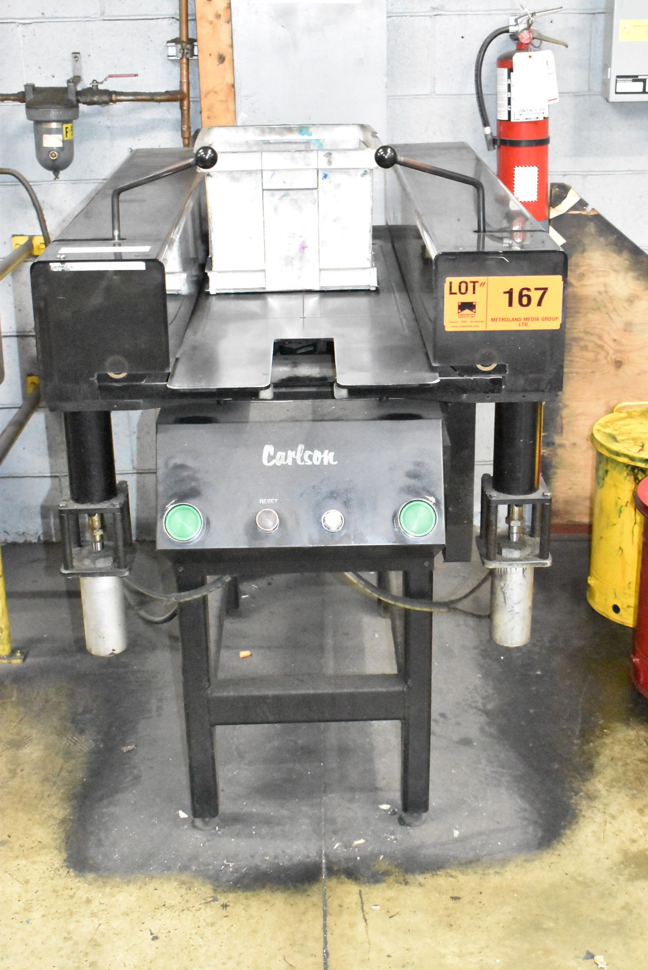 CARLSON MANUAL PLATE BENDER - SET UP FOR GOSS COMMUNITY-ROCKWELL PRESS (CI) [RIGGING FEE FOR LOT #
