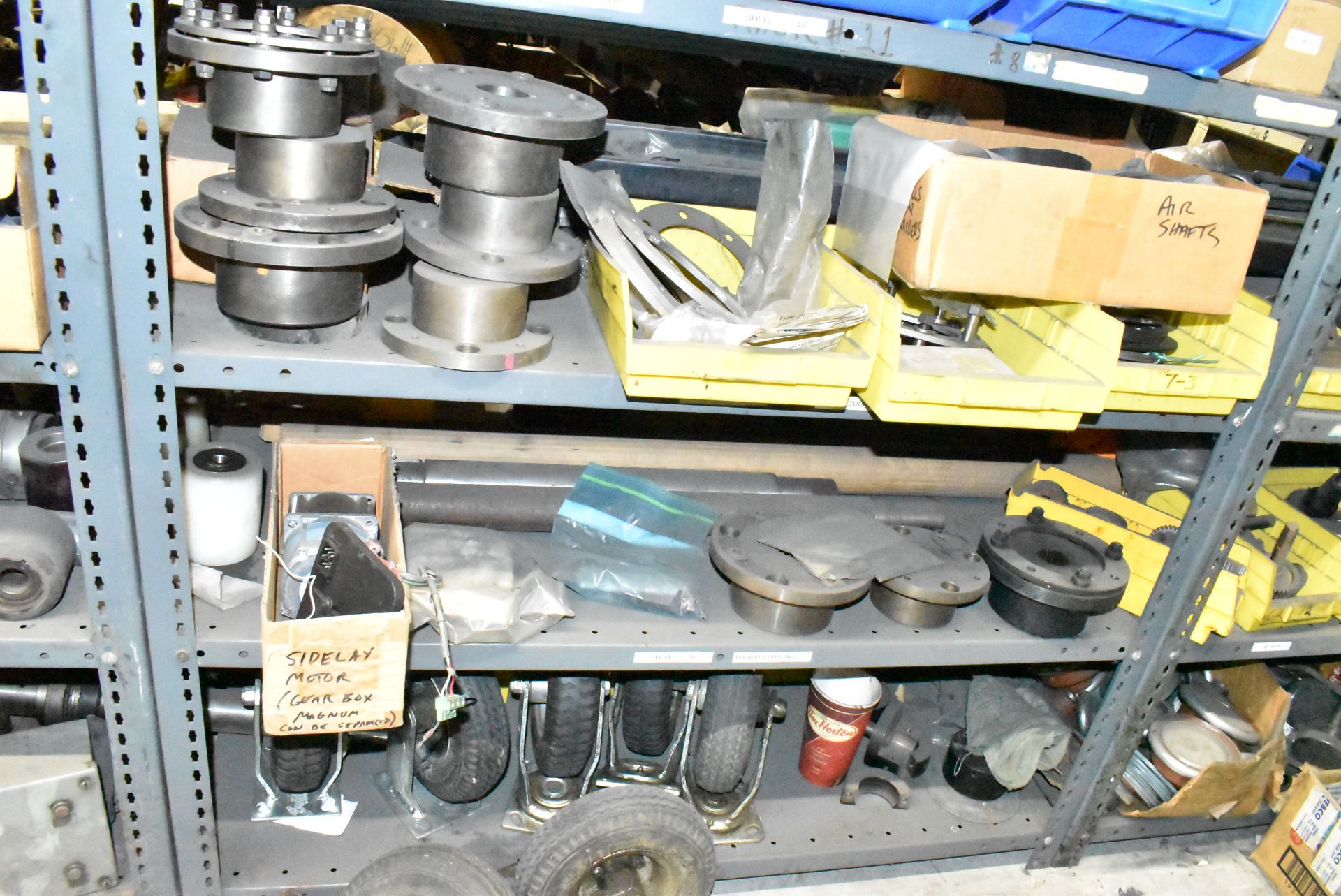 LOT/ (6) SECTIONS OF STEEL SHELVING WITH CONTENTS - INCLUDING NP-3 SPARE PARTS, DYNARIC SPARE PARTS, - Image 20 of 46