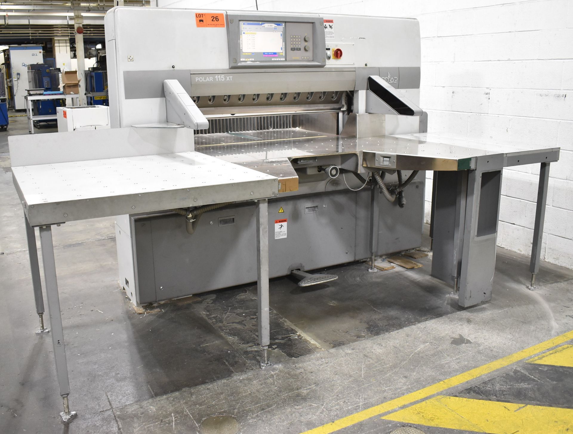 POLAR MOHR (2005) 115XT 45" PAPER CUTTING GUILLOTINE WITH TOUCH SCREEN CONTROL, 6.5" STACK HEIGHT,