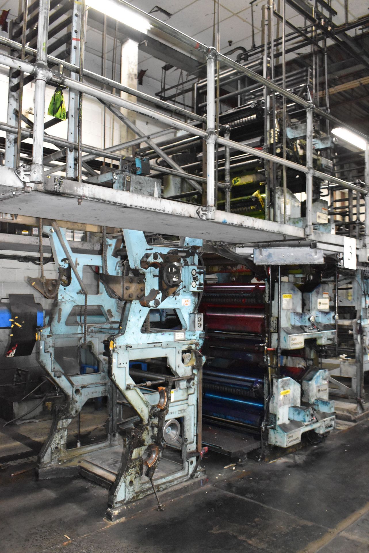 GOSS COMMUNITY-ROCKWELL WEB OFFSET NEWSPRINT PRINTING LINE COMPOSED OF (4) 4-HIGH INTERLINKED, - Image 8 of 22