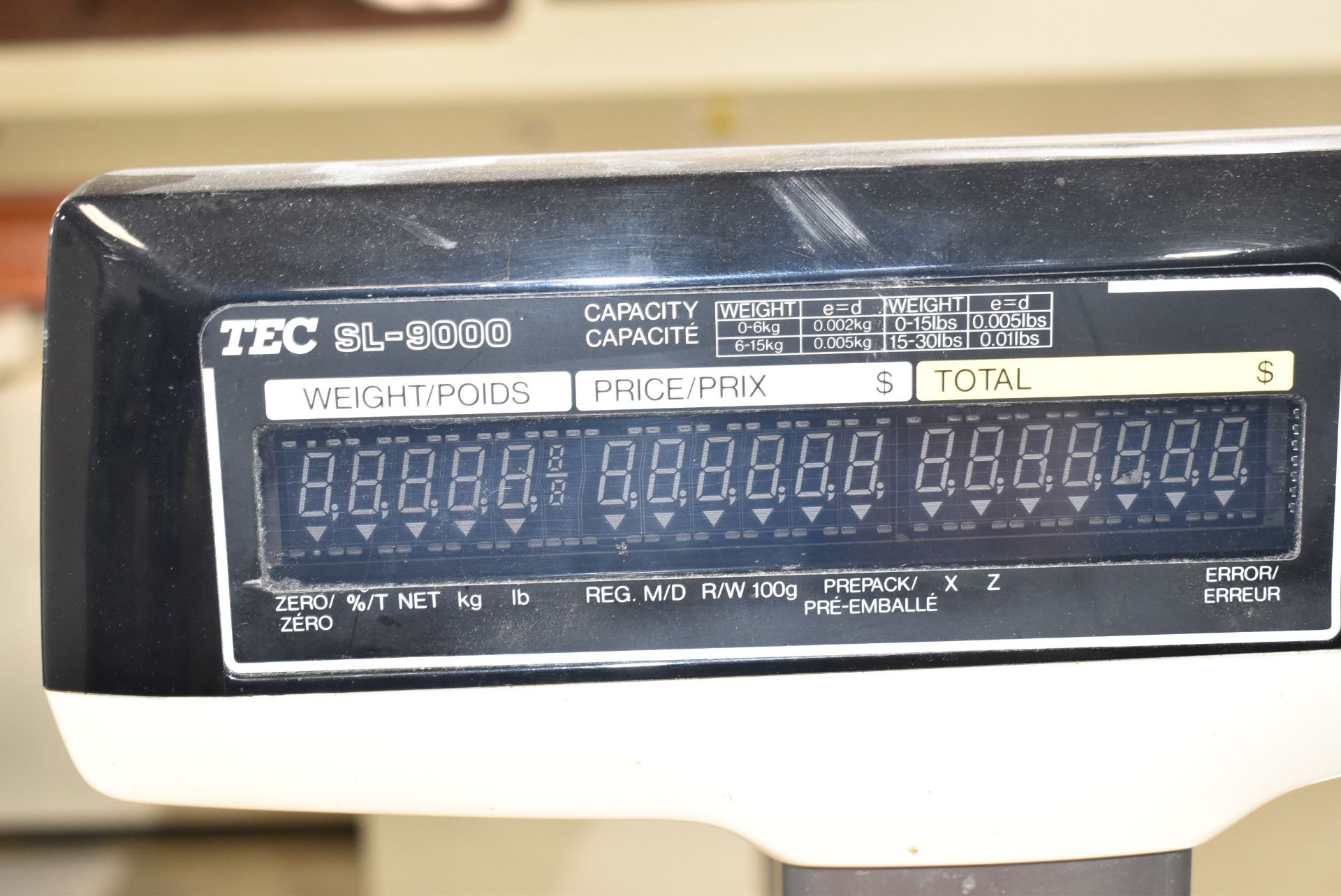 TEC COMMERCIAL DIGITAL COMPUTING SCALE, S/N 5T013004 I - Image 4 of 4