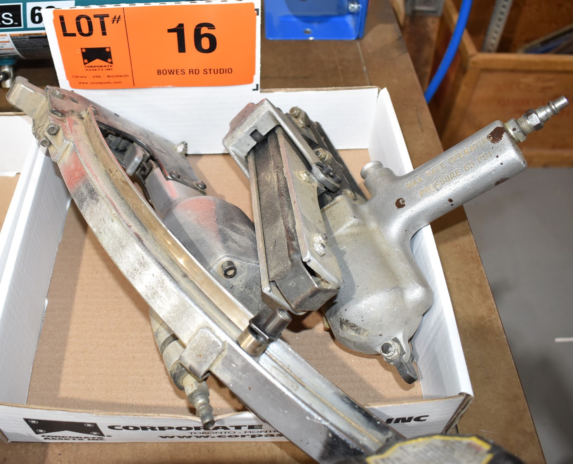 LOT/ (2) PNEUMATIC STAPLERS