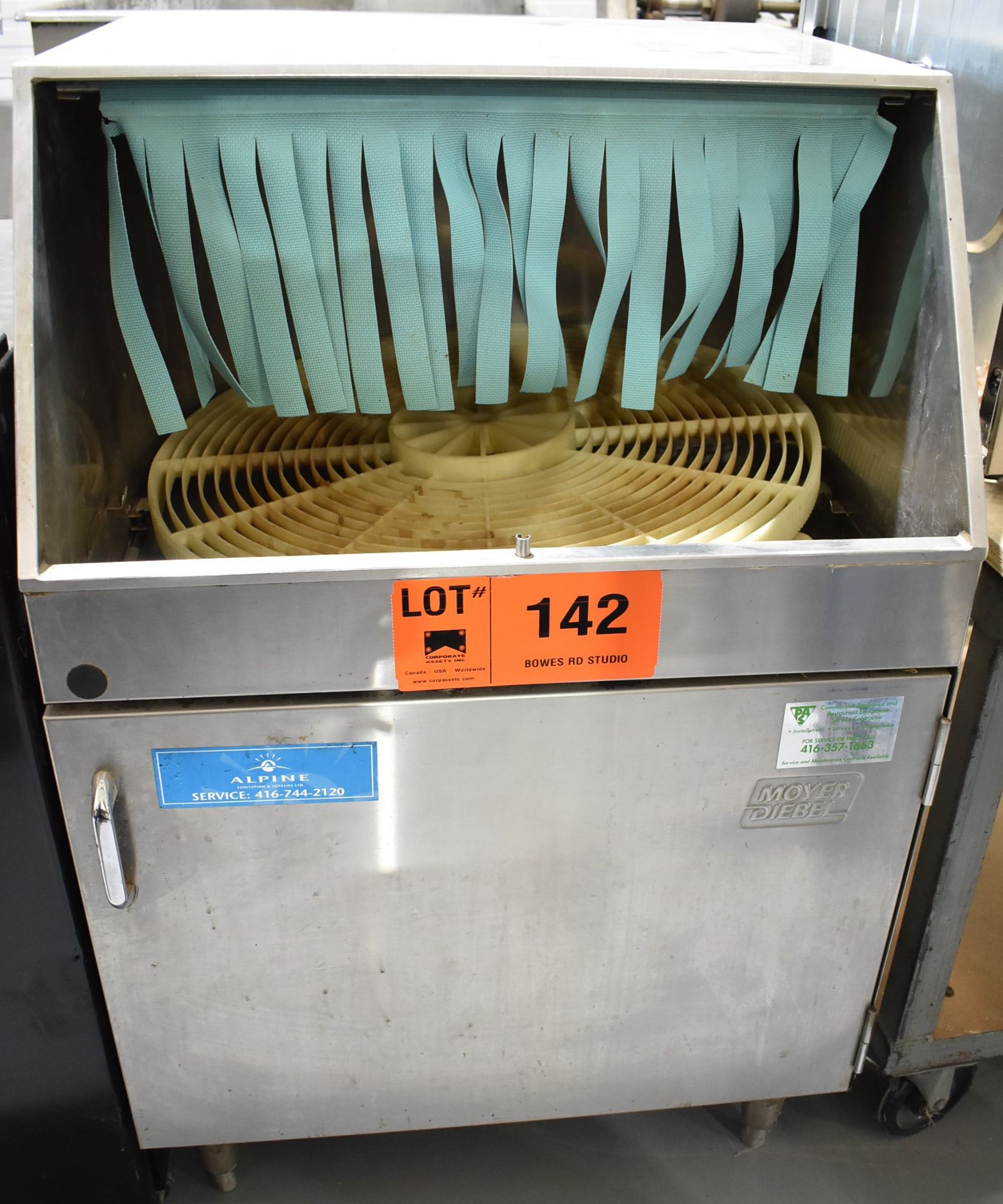 MOYER DIEBEL DF ELC M7 COMMERCIAL GLASS WASHER, S/N G090511749 [RIGGING FEES FOR LOT #142 - $25