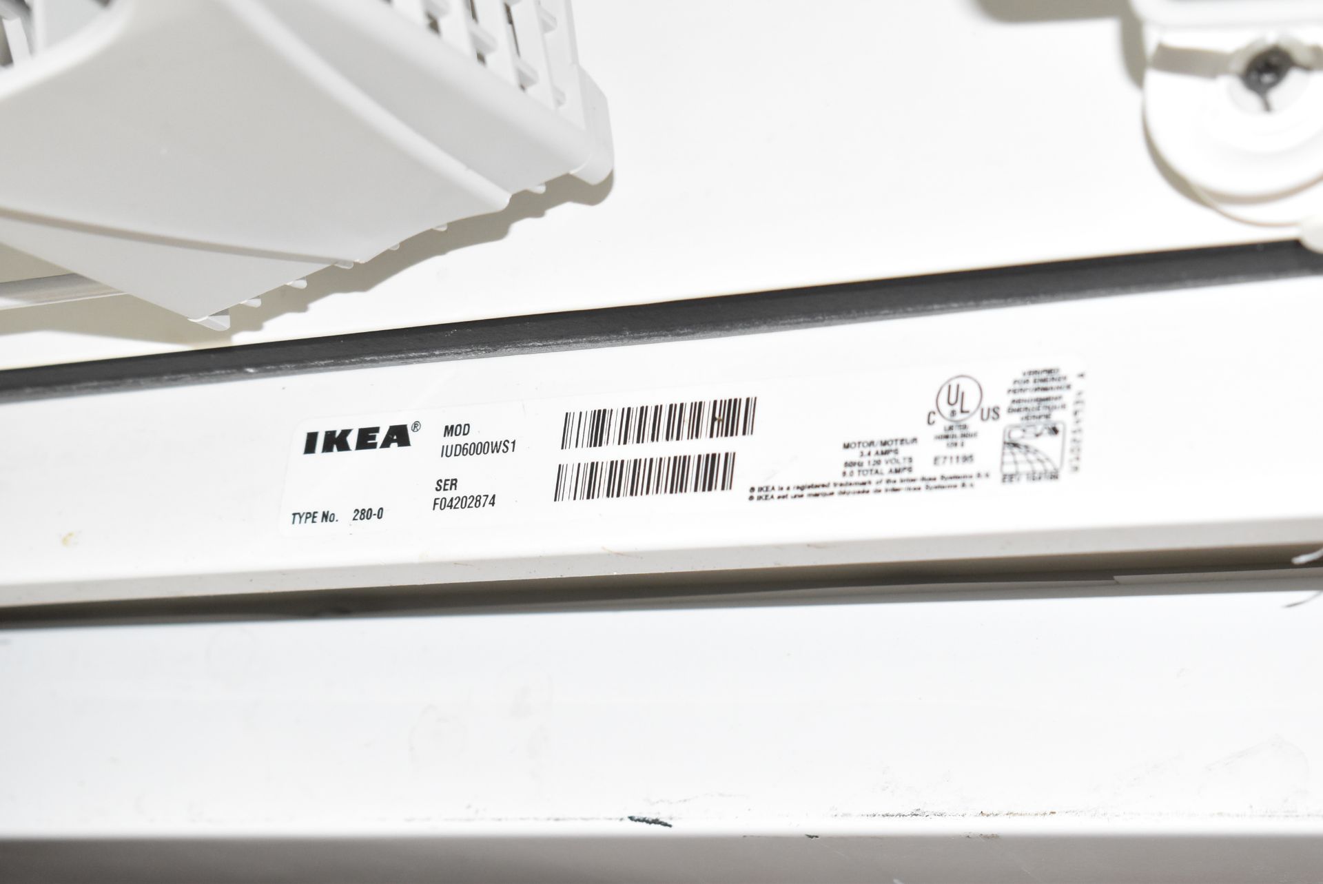 IKEA IUD6000WS1 DISHWASHER, S/N F04202874 [RIGGING FEES FOR LOT #139 - $25 CAD PLUS APPLICABLE - Image 2 of 2