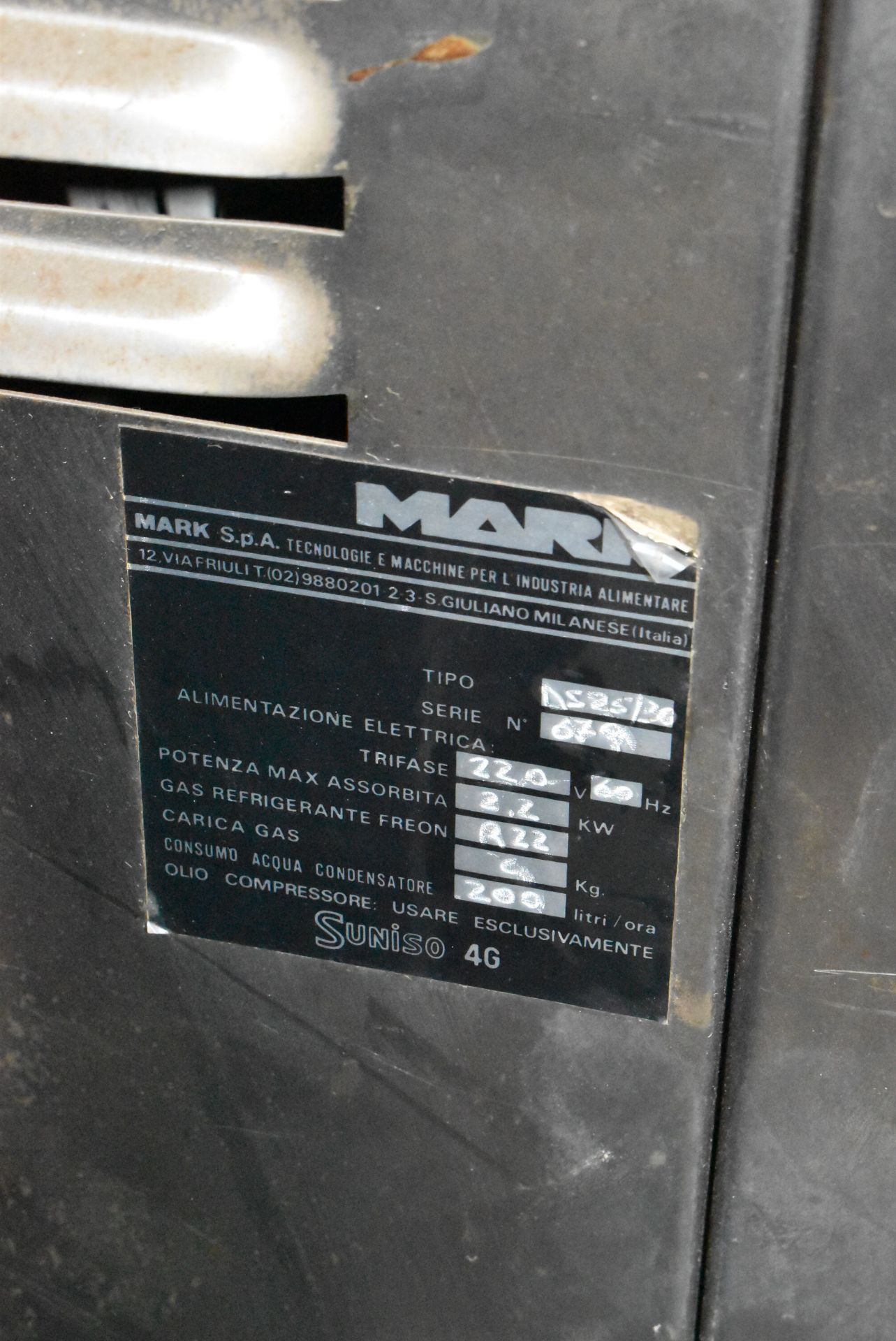 MARK DS 25-30 COMMERCIAL BATCH FREEZER, S/N N/A [RIGGING FEES FOR LOT #131 - $50 CAD PLUS APPLICABLE - Image 4 of 4