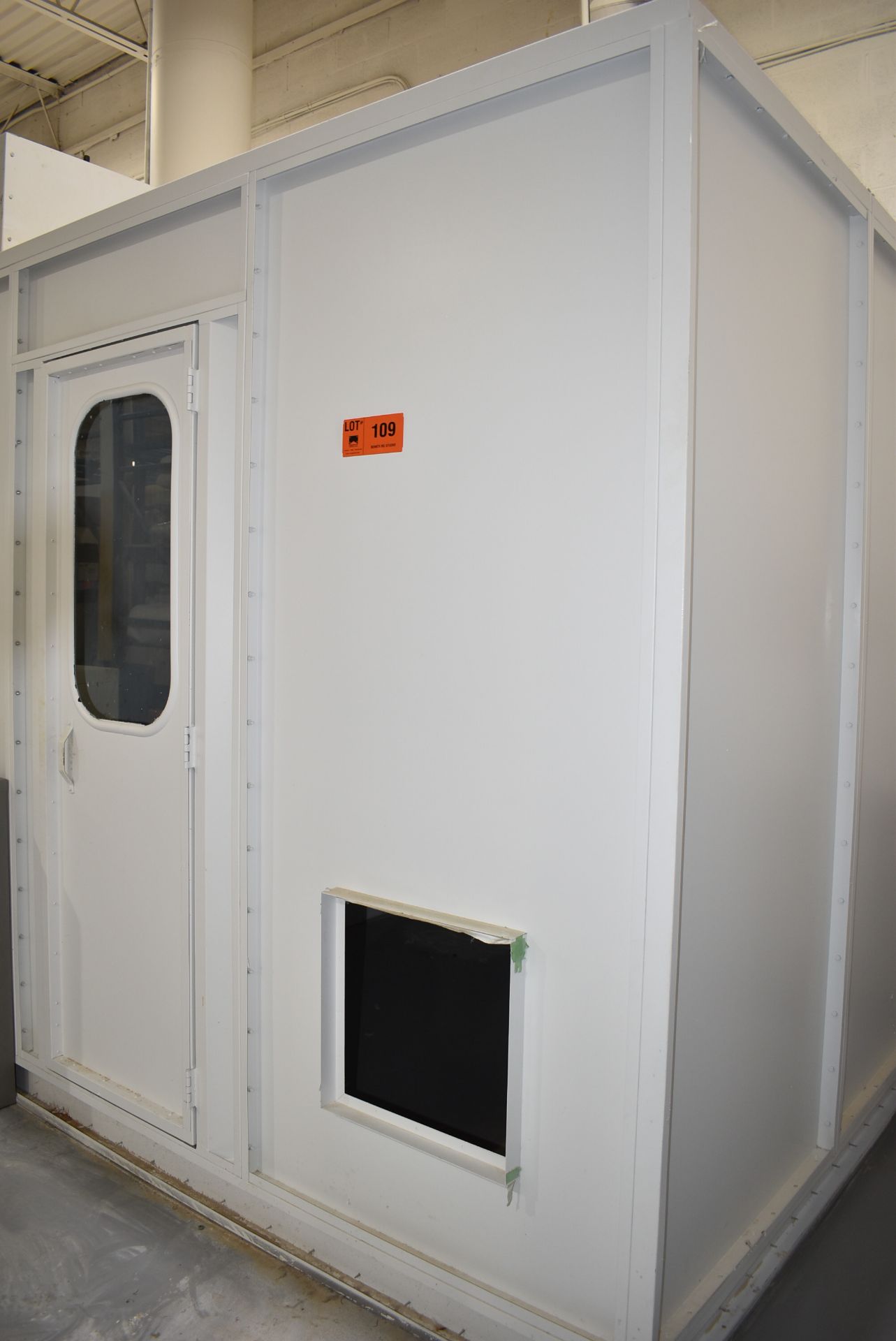 UNITED SPRAY BOOTHS 108" X 108" PAINT SPRAY BOOTH WITH 24" X 79" ACCESS DOOR, FIRE SUPPRESSION, S/ - Image 2 of 3