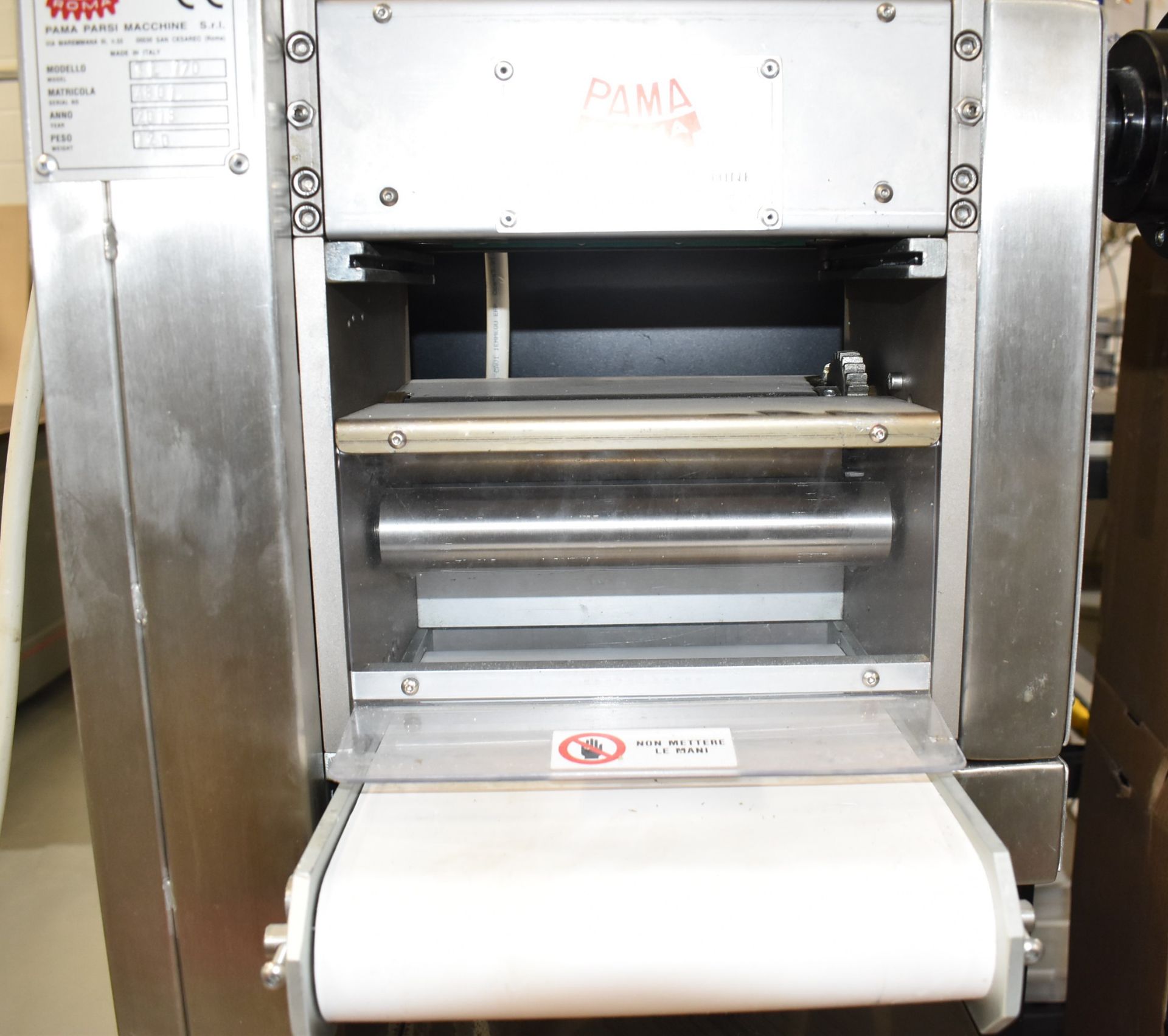 PAMA ROMA (2018) TL 170 PASTA CUTTING MACHINE, S/N 4801 - Image 2 of 7