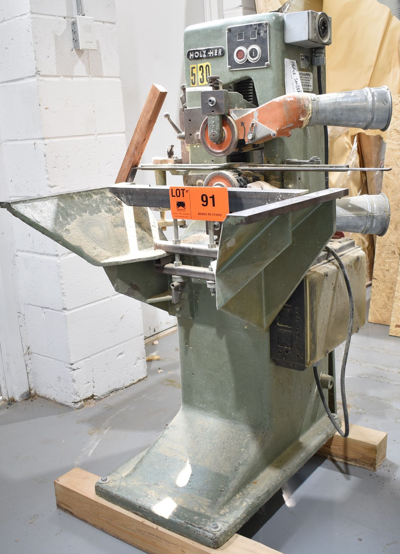 HOLZ-HER IF 362 TRIMMING MACHINE, 550V/3PH/60HZ, S/N 1369 (CI) [RIGGING FEES FOR LOT #91 - $250