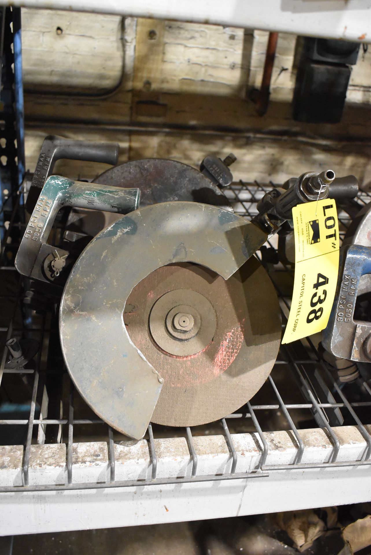 LOT/ (2) PNEUMATIC ABRASIVE SAWS