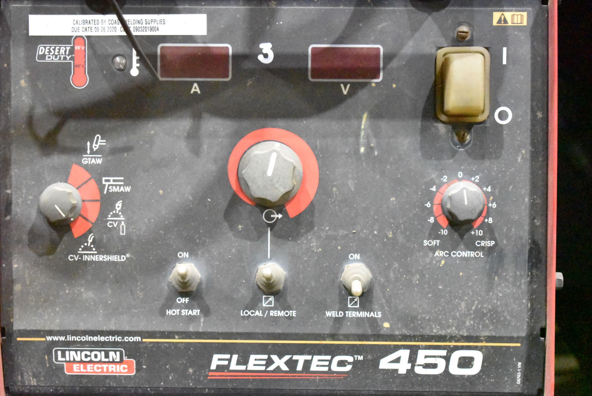 LINCOLN ELECTRIC FLEXTEC 450 MULTI-PROCESS INVERTER WELDING POWER SOURCE (NO CABLES), S/N: N/A ( - Image 2 of 2