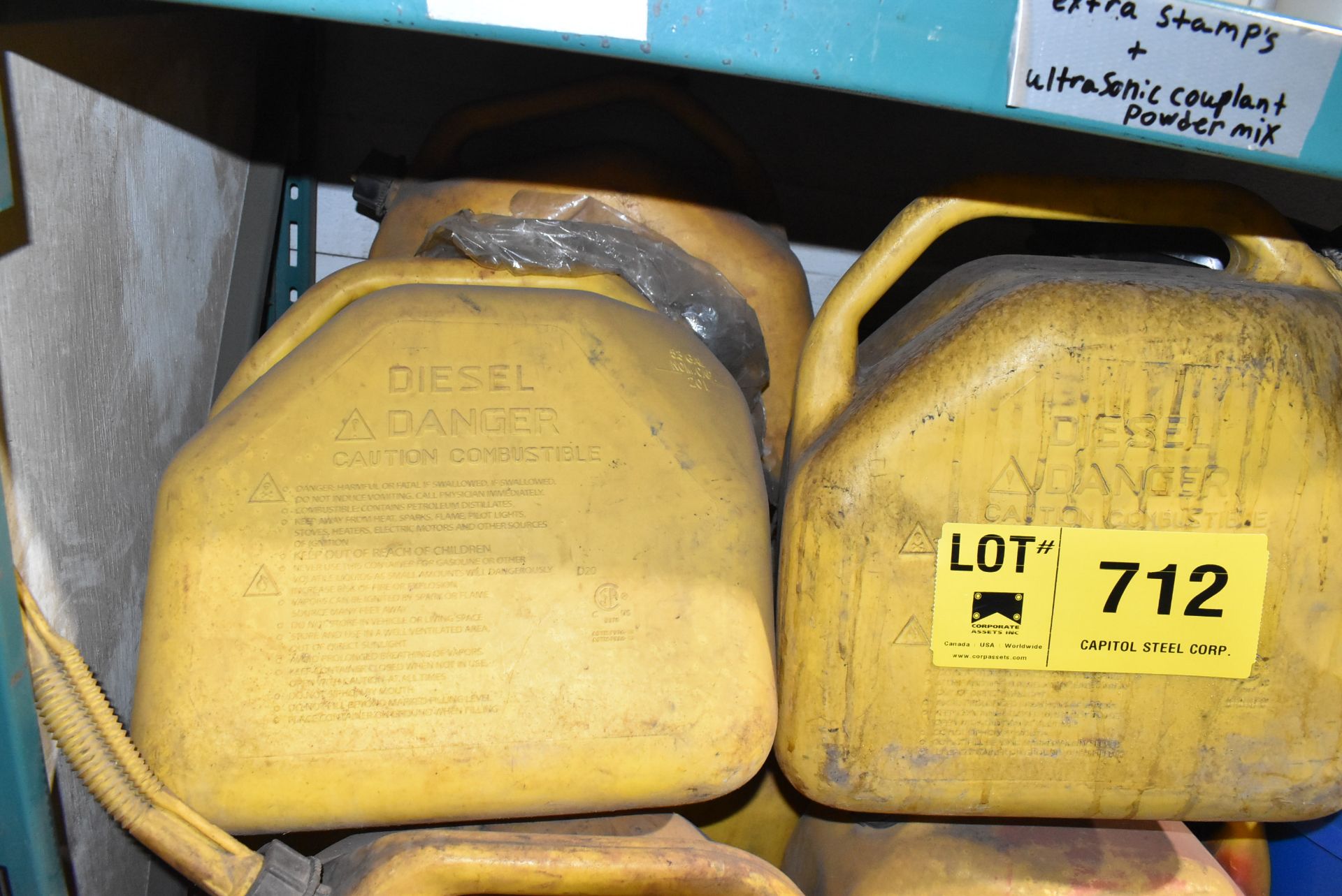 LOT/ DIESEL FUEL CANS - Image 2 of 2