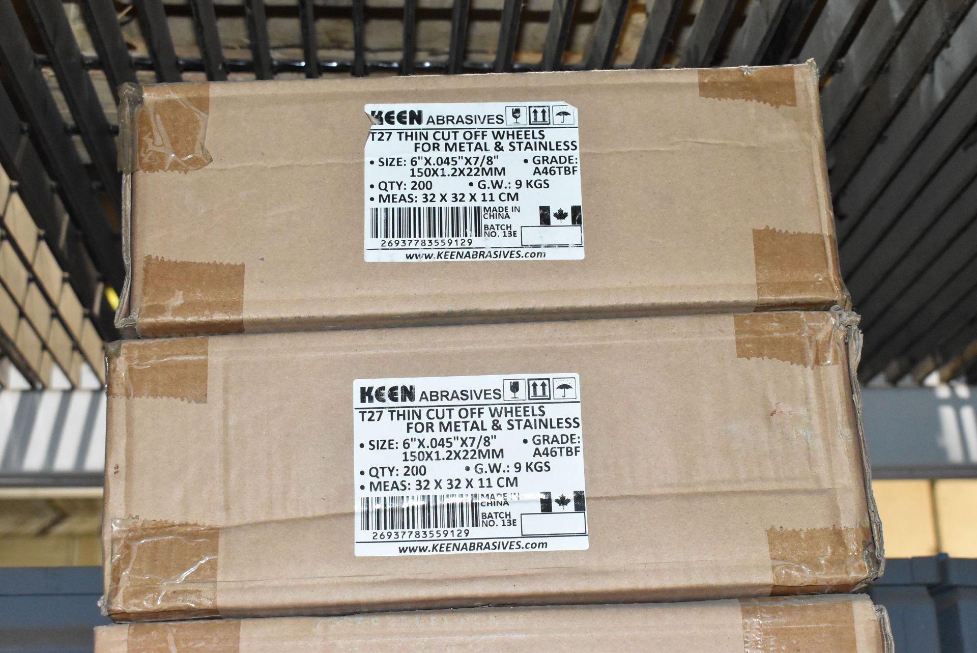 LOT/ (2) BOXES OF KEEN 6" CUTTING DISCS