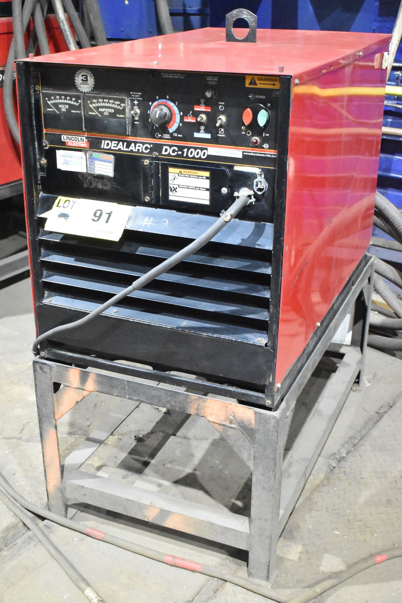 LINCOLN ELECTRIC IDEALARC DC-1000 MULTI-PROCESS WELDING POWER SOURCE, S/N: N/A (CI) [RIGGING FEES