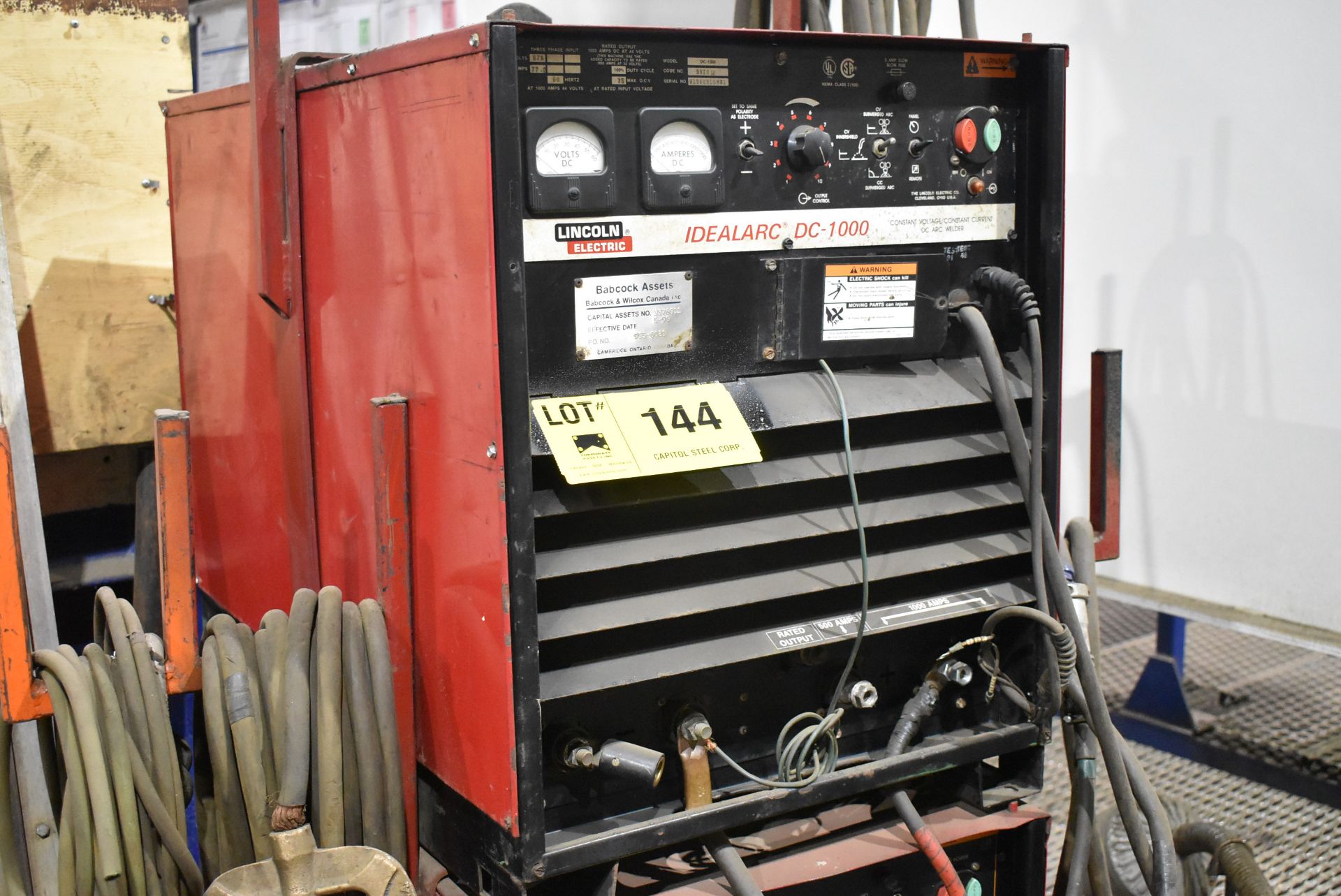LINCOLN ELECTRIC IDEALARC DC-1000 MULTI-PROCESS WELDING POWER SOURCE (NO CABLES), S/N: N/A (CI) [