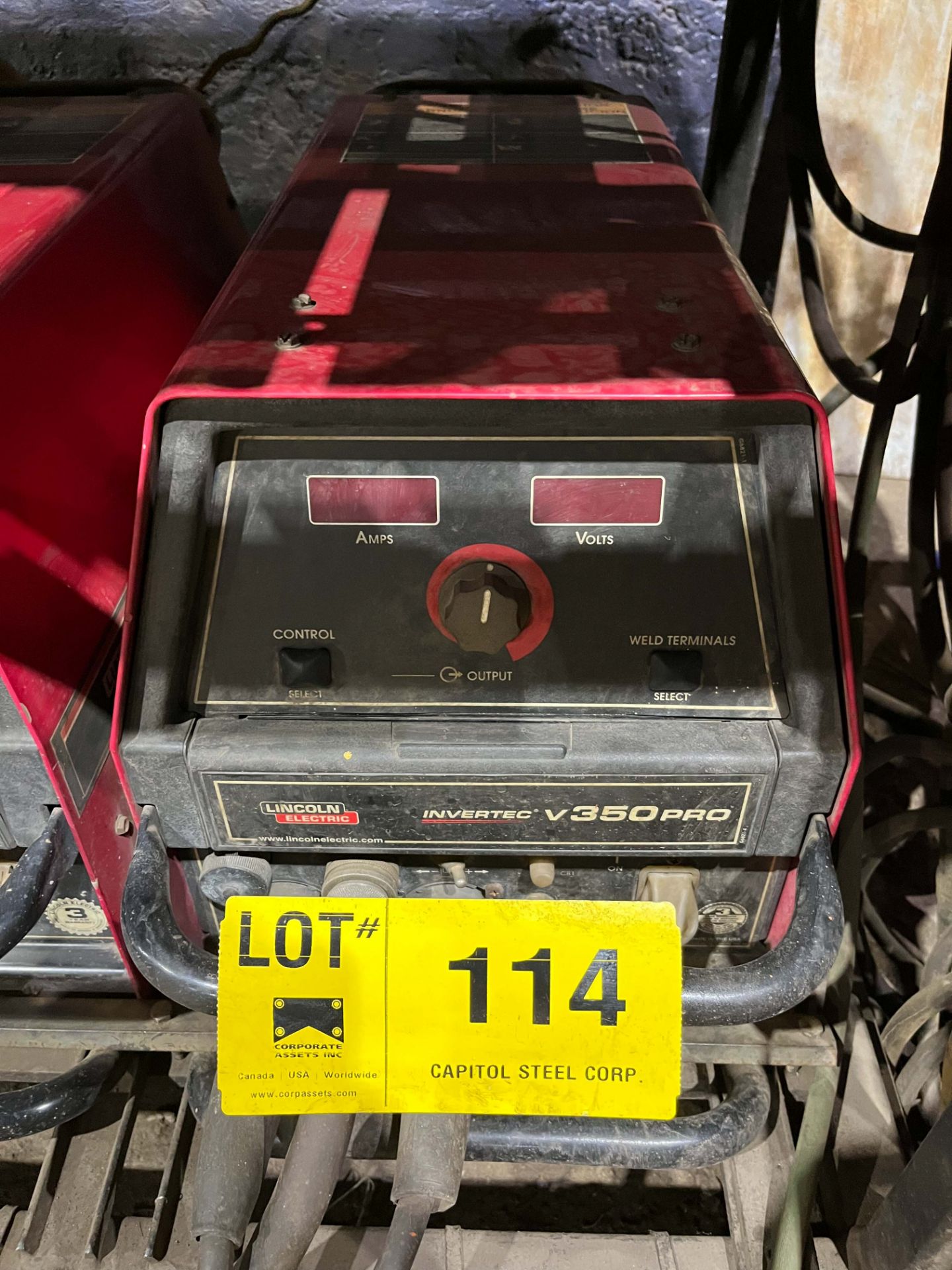 LINCOLN ELECTRIC INVERTEC V350-PRO MULTI-PROCESS WELDING POWER SOURCE (NO CABLES), S/N: N/A (CI) [