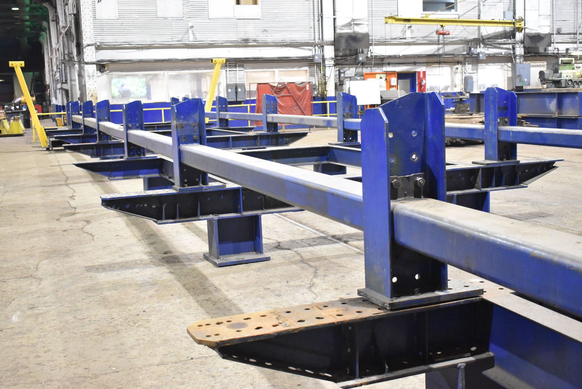 CAPITOL STEEL STRUCTURAL BEAM WELDING JIG WITH 190"X89.5' ADJUSTABLE FRAME (CI) [RIGGING FEES FOR - Image 6 of 6