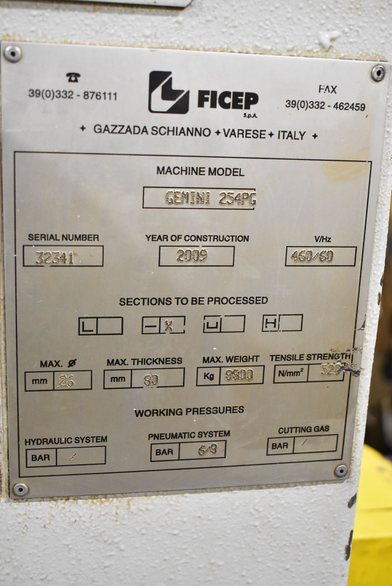 FICEP (2009) GEMINI 254PG HIGH SPEED CNC GANTRY-TYPE DRILLING/MILLING & PLASMA CUTTING SYSTEM WITH - Image 14 of 14