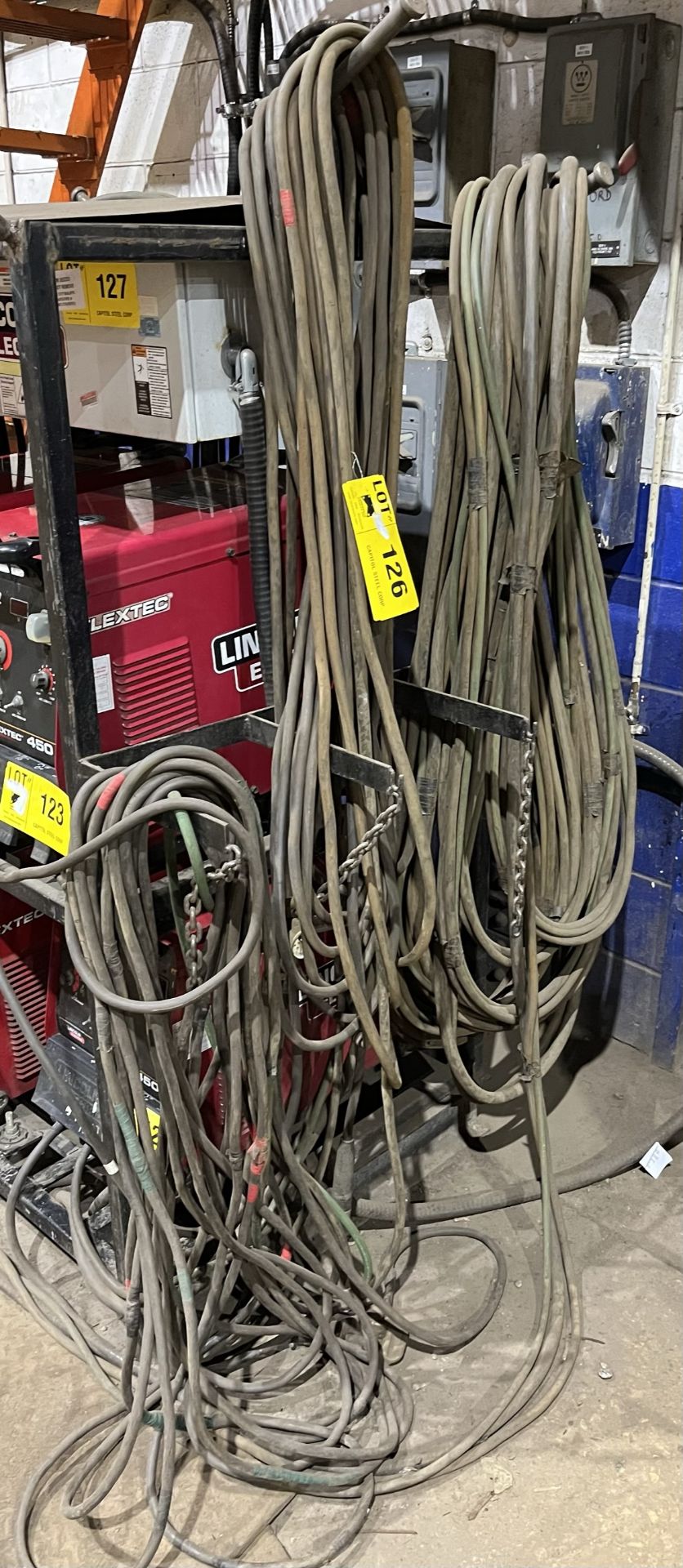LOT/ WELDING CABLES [RIGGING FEES FOR LOT #126 - $40 USD PLUS APPLICABLE TAXES]