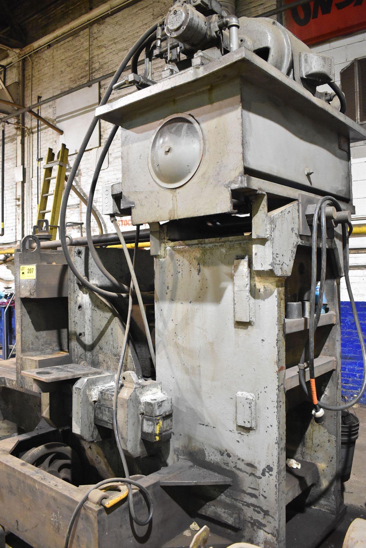 MFG. UNKNOWN 500-TON CAPACITY HYDRAULIC BULLDOZER PRESS WITH BENDING ROLLS, S/N: N/A (CI) [RIGGING - Image 7 of 7