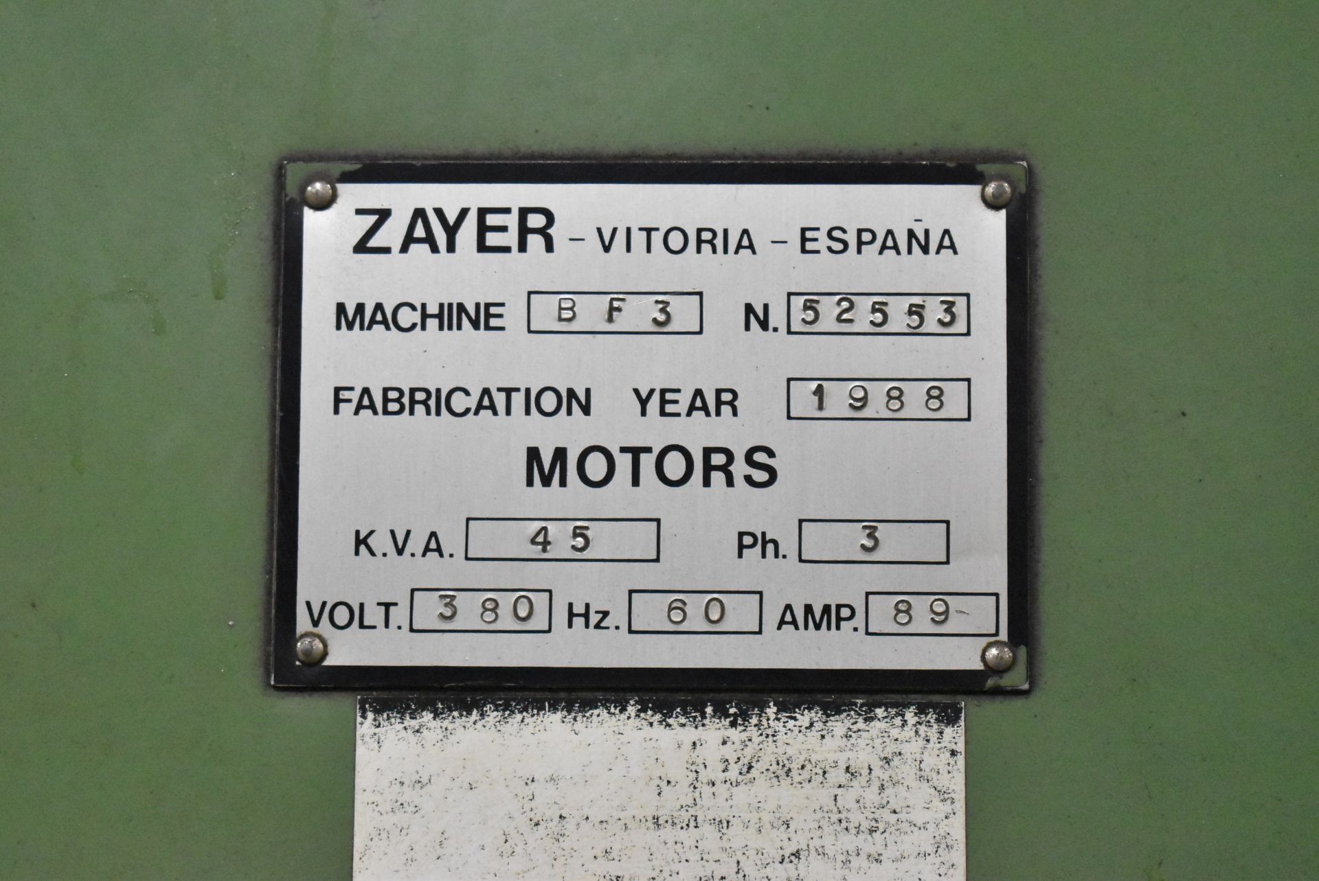 ZAYER BF-3000 BED-TYPE CNC UNIVERSAL MILLING MACHINE WITH HEIDENHAIN TNC CNC CONTROL, 118" X 39" - Image 11 of 11