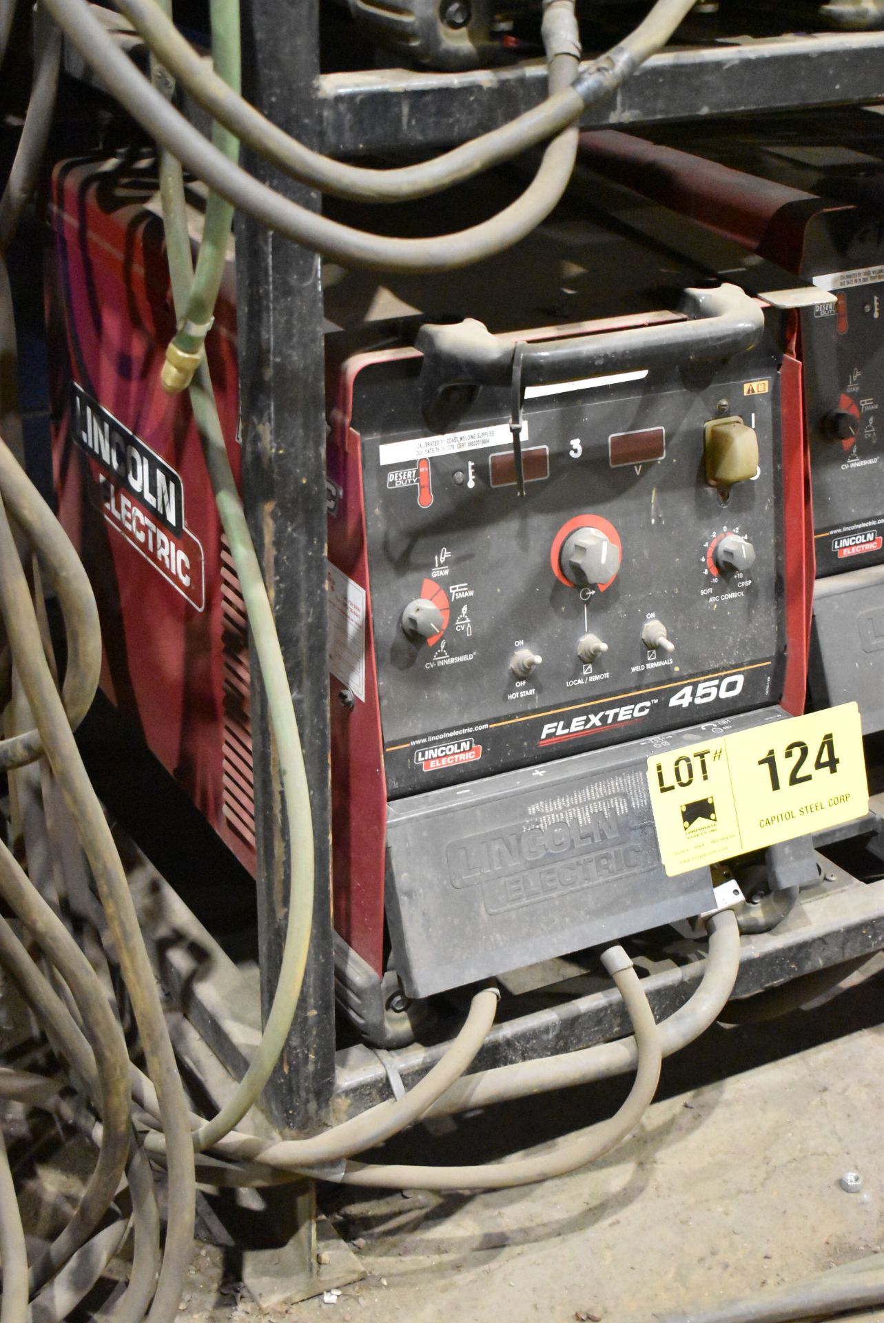 LINCOLN ELECTRIC FLEXTEC 450 MULTI-PROCESS INVERTER WELDING POWER SOURCE (NO CABLES), S/N: N/A (