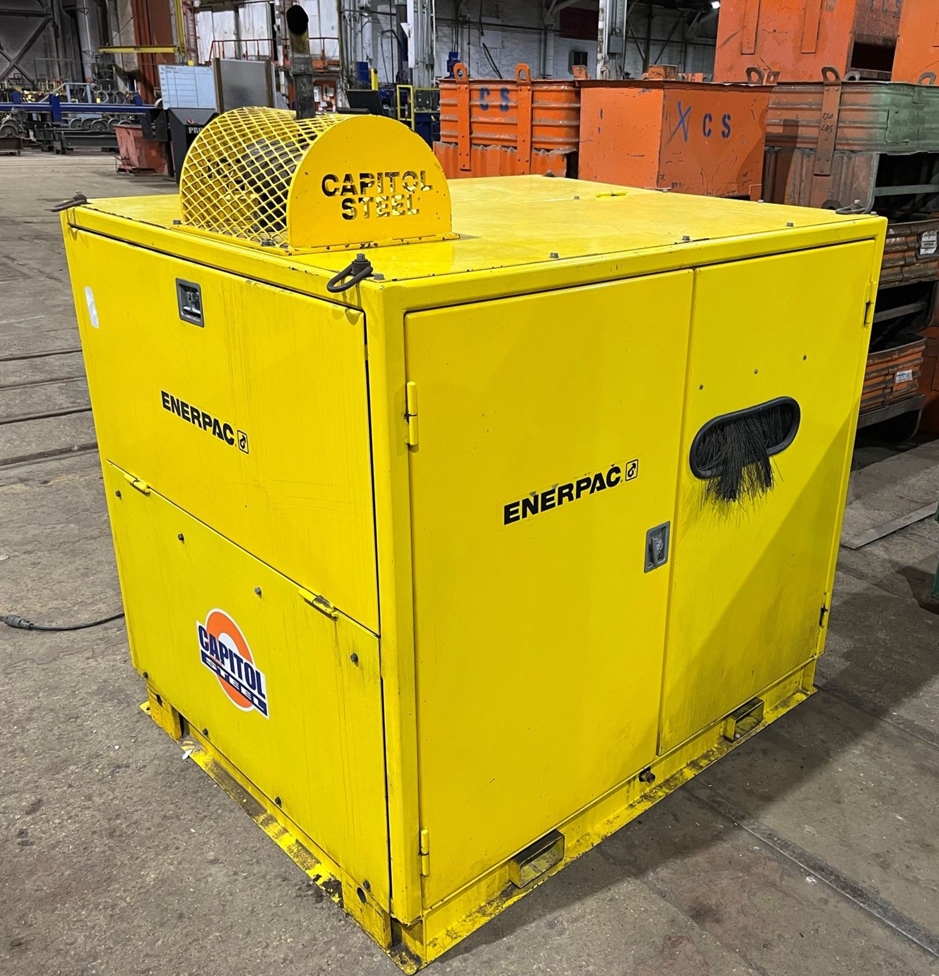 ENERPAC SYNCHRONOUS HOIST SYSTEM WITH STORAGE/SHIPPING CADDY; (4) 100 TON CAPACITY CYLINDERS - Image 5 of 46